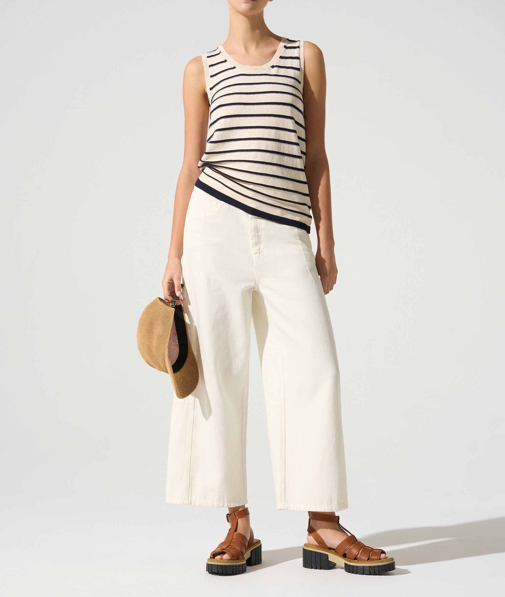 Débardeur marinière acoté