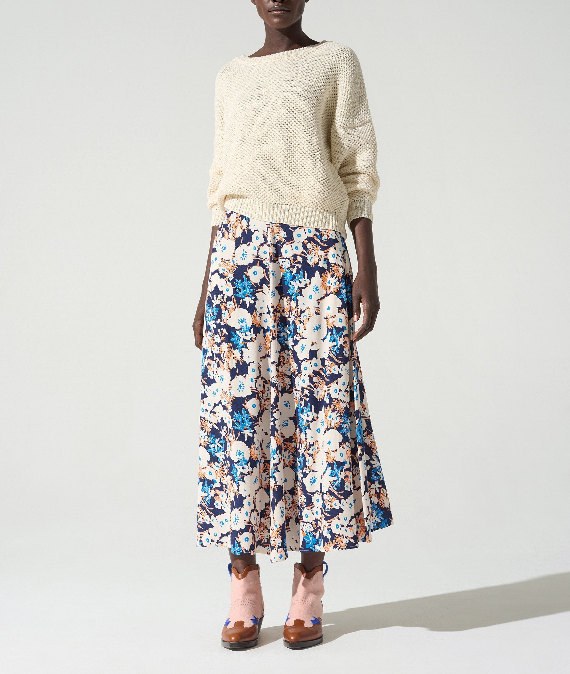 Pull manches longues acoté