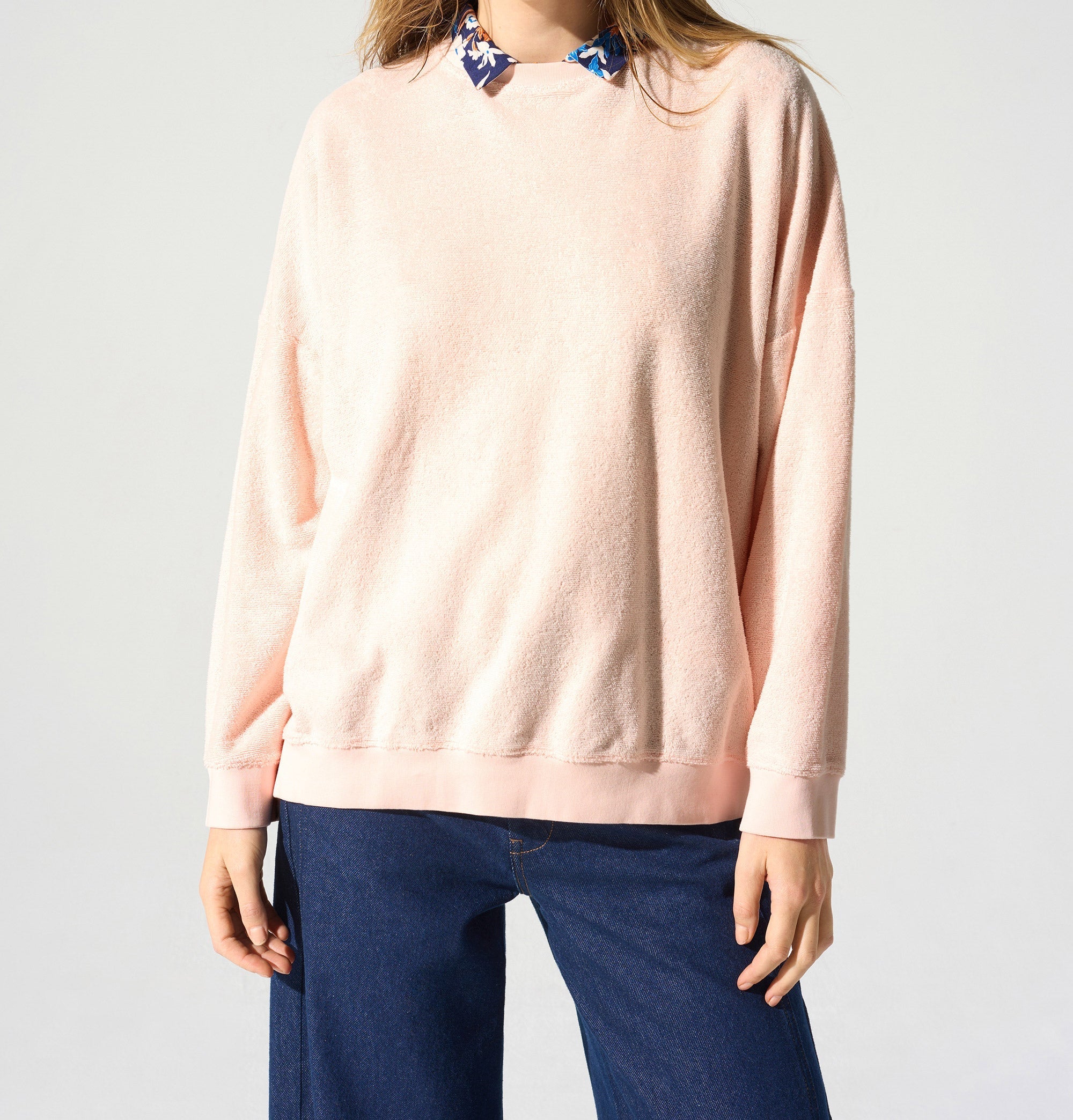 Sweatshirt éponge acoté