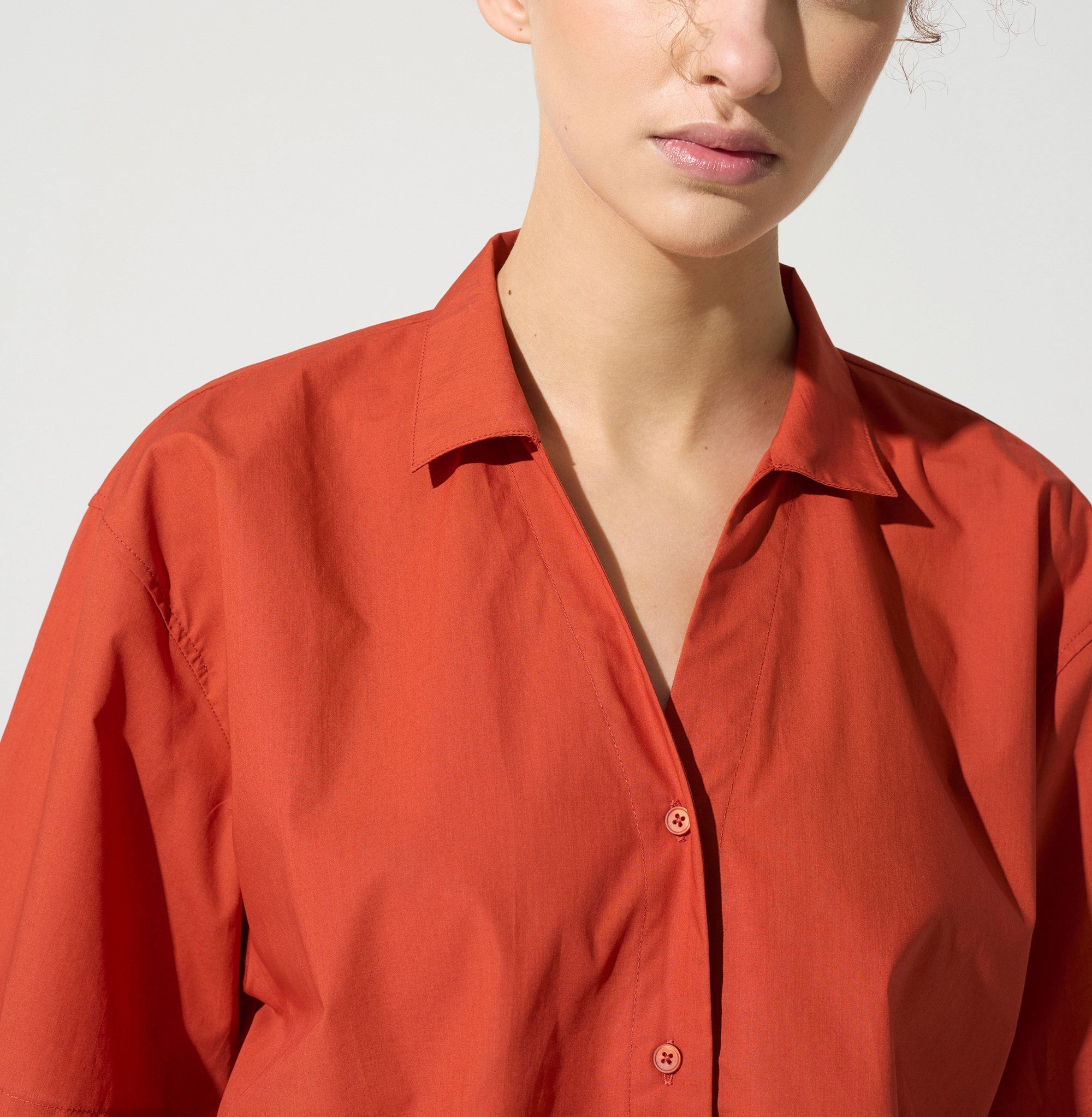 Chemise manches courtes acoté