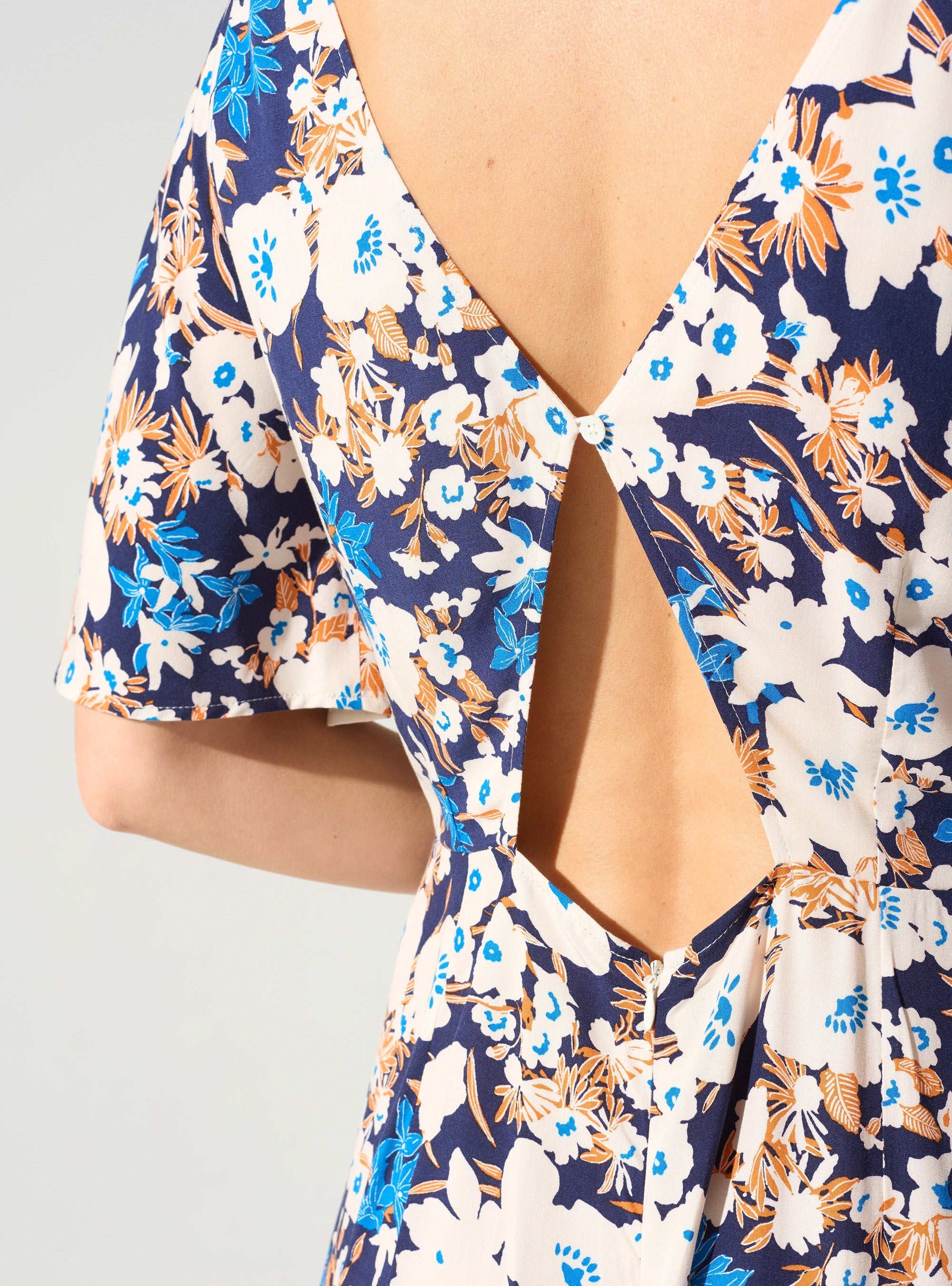 Robe longue imprimée acoté