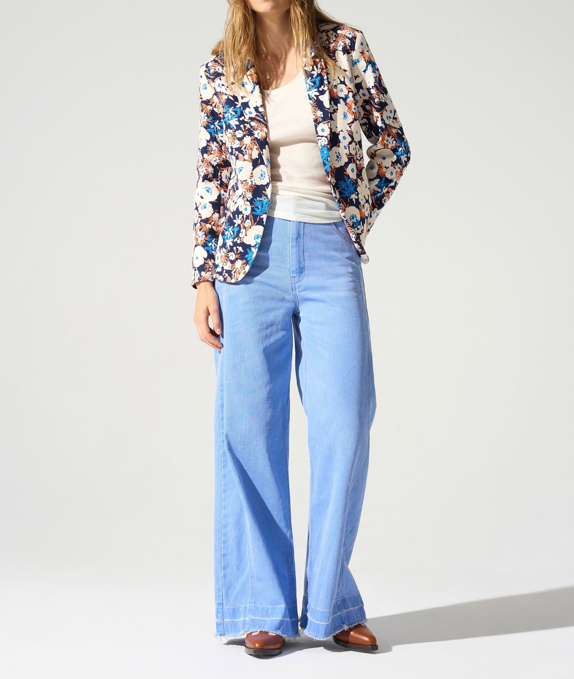 Veste blazer imprimée acoté