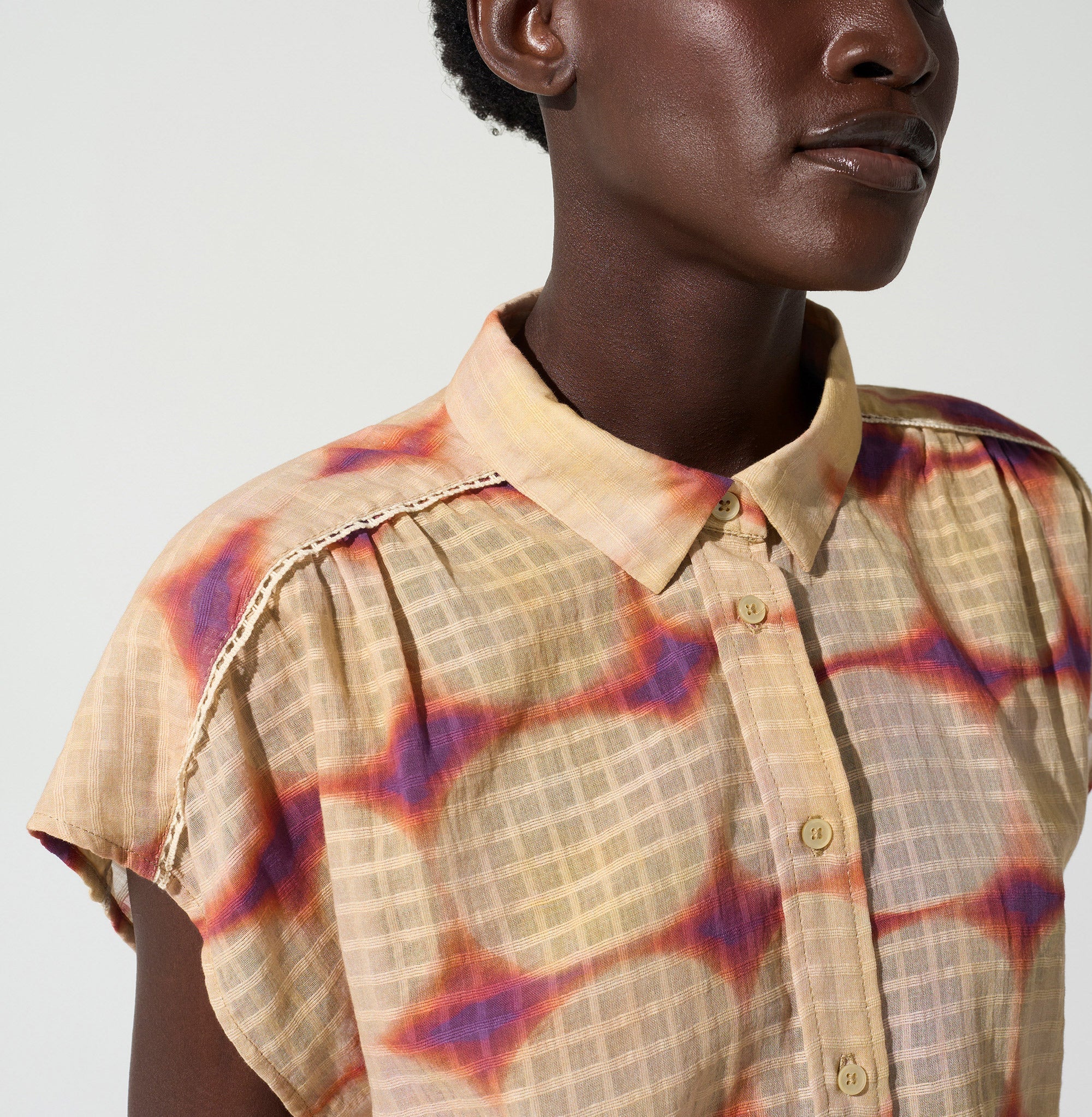 Chemise coupe ample acoté