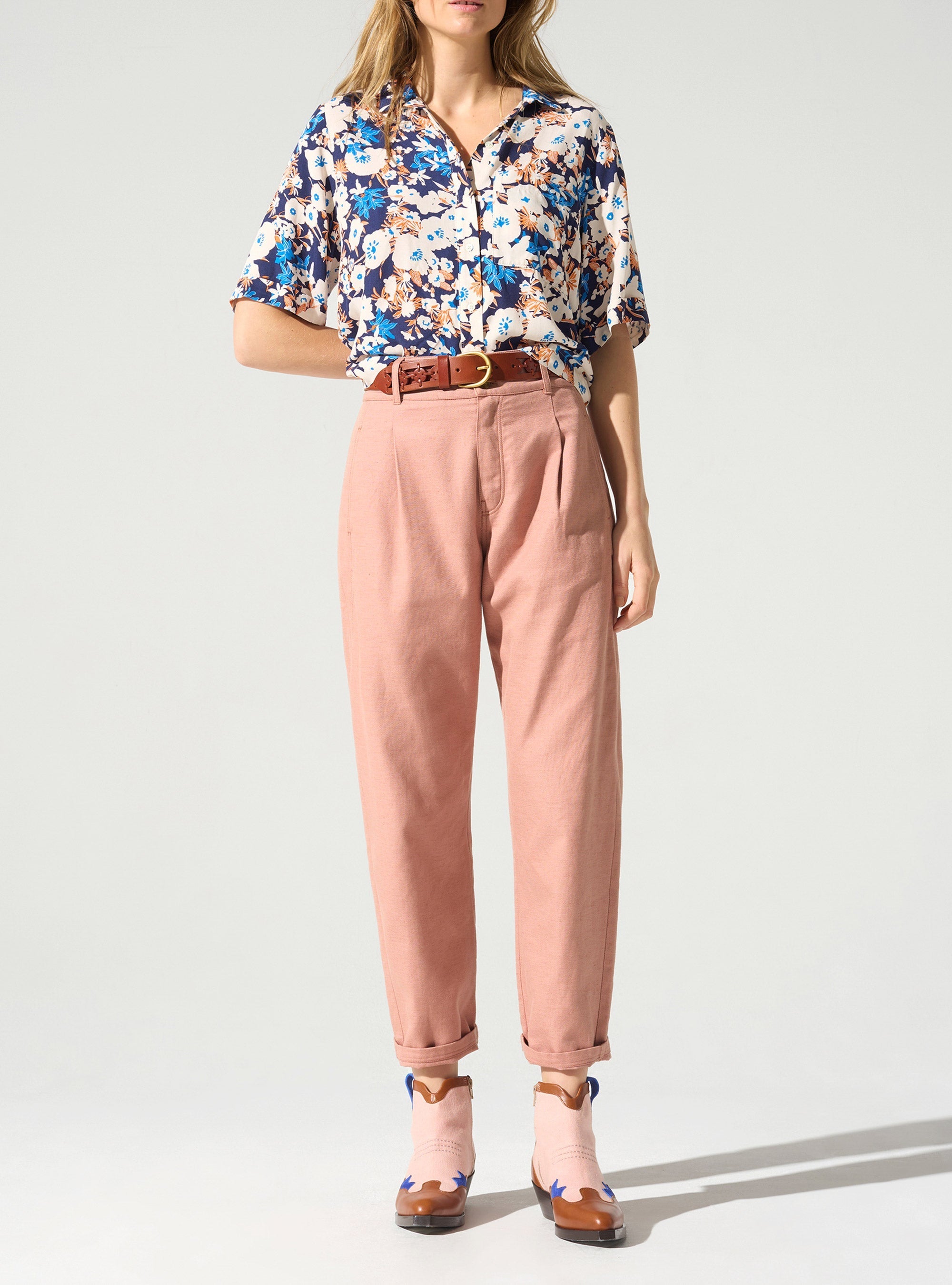 Pantalon fuselé acoté