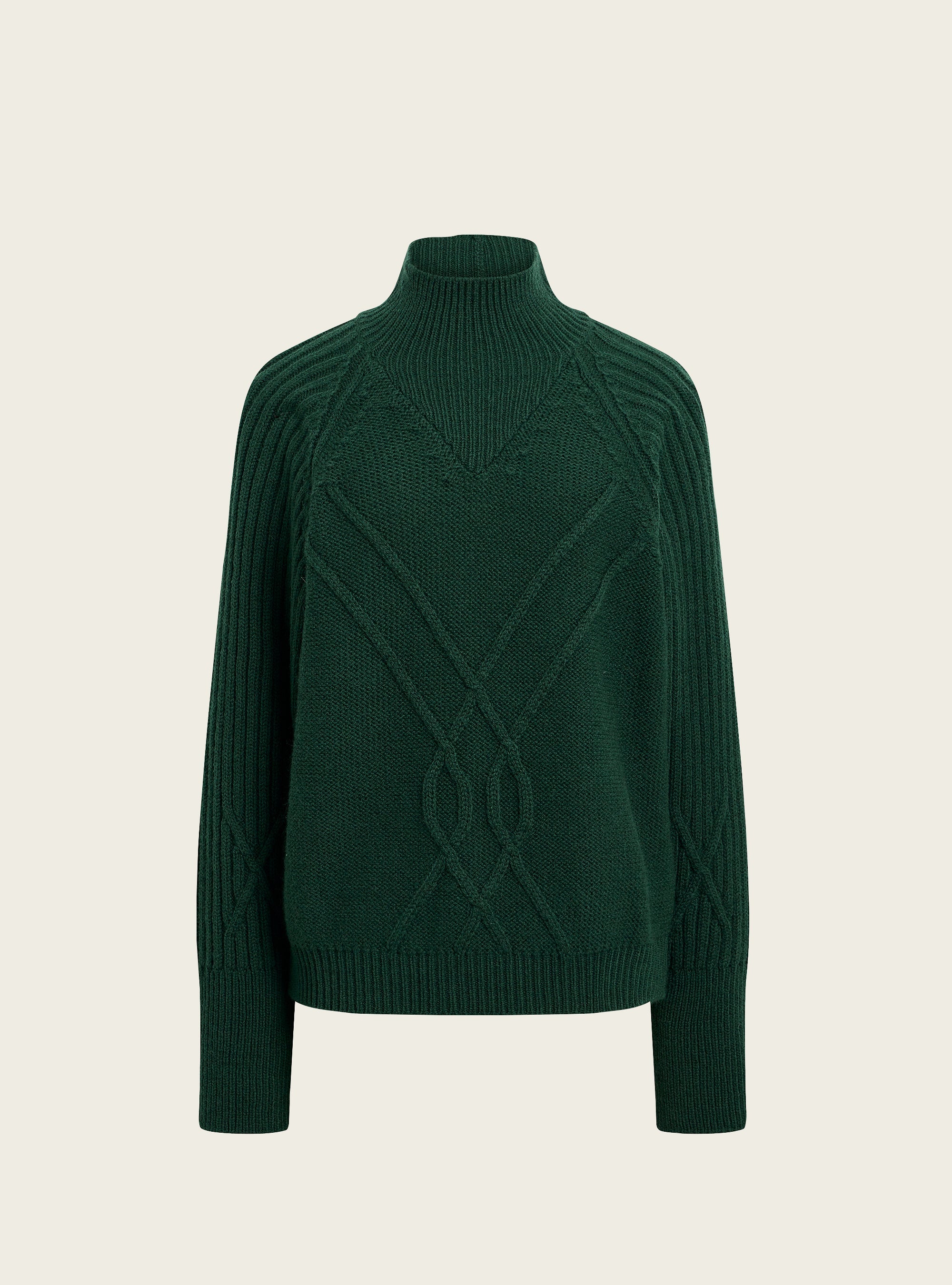 Pull torsadé en laine italienne acoté