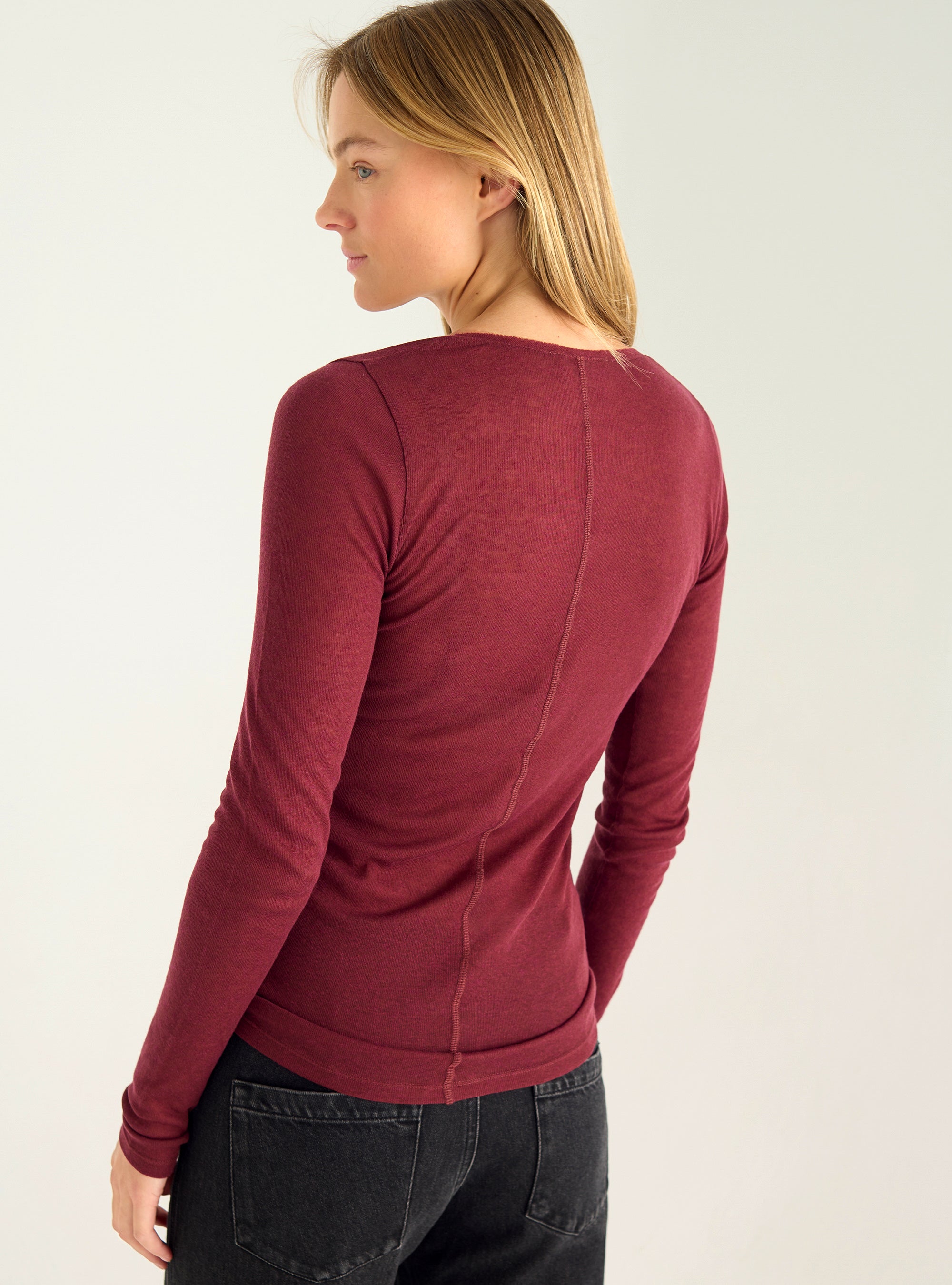 T-shirt manches longues en jersey Lyocell