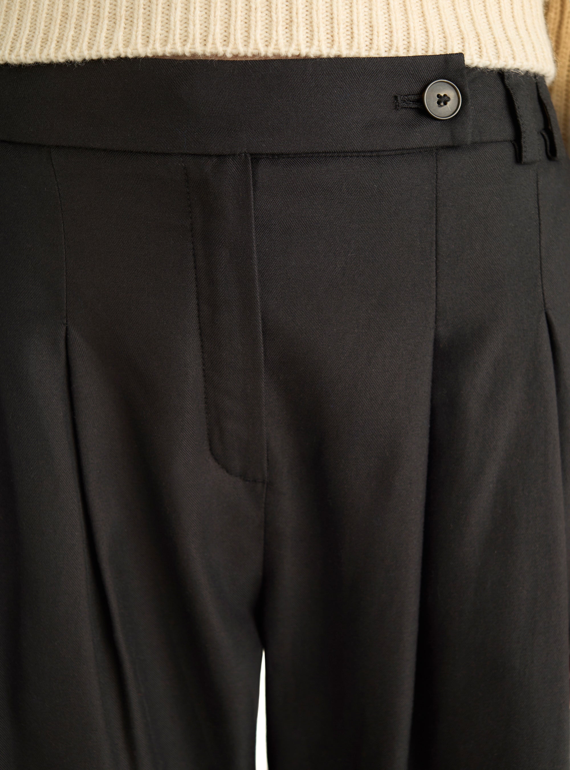 Wide chevron pants