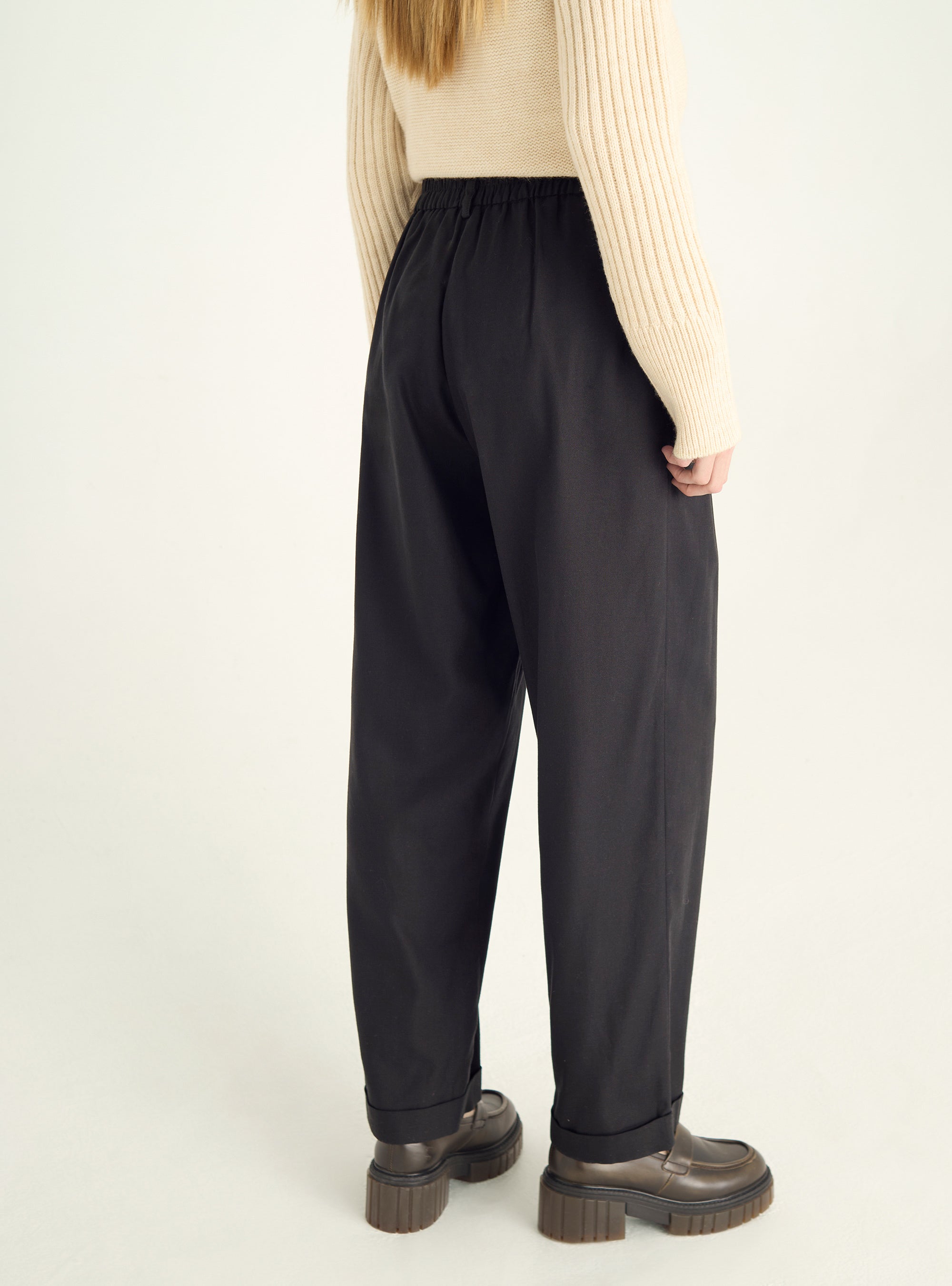 Wide chevron pants