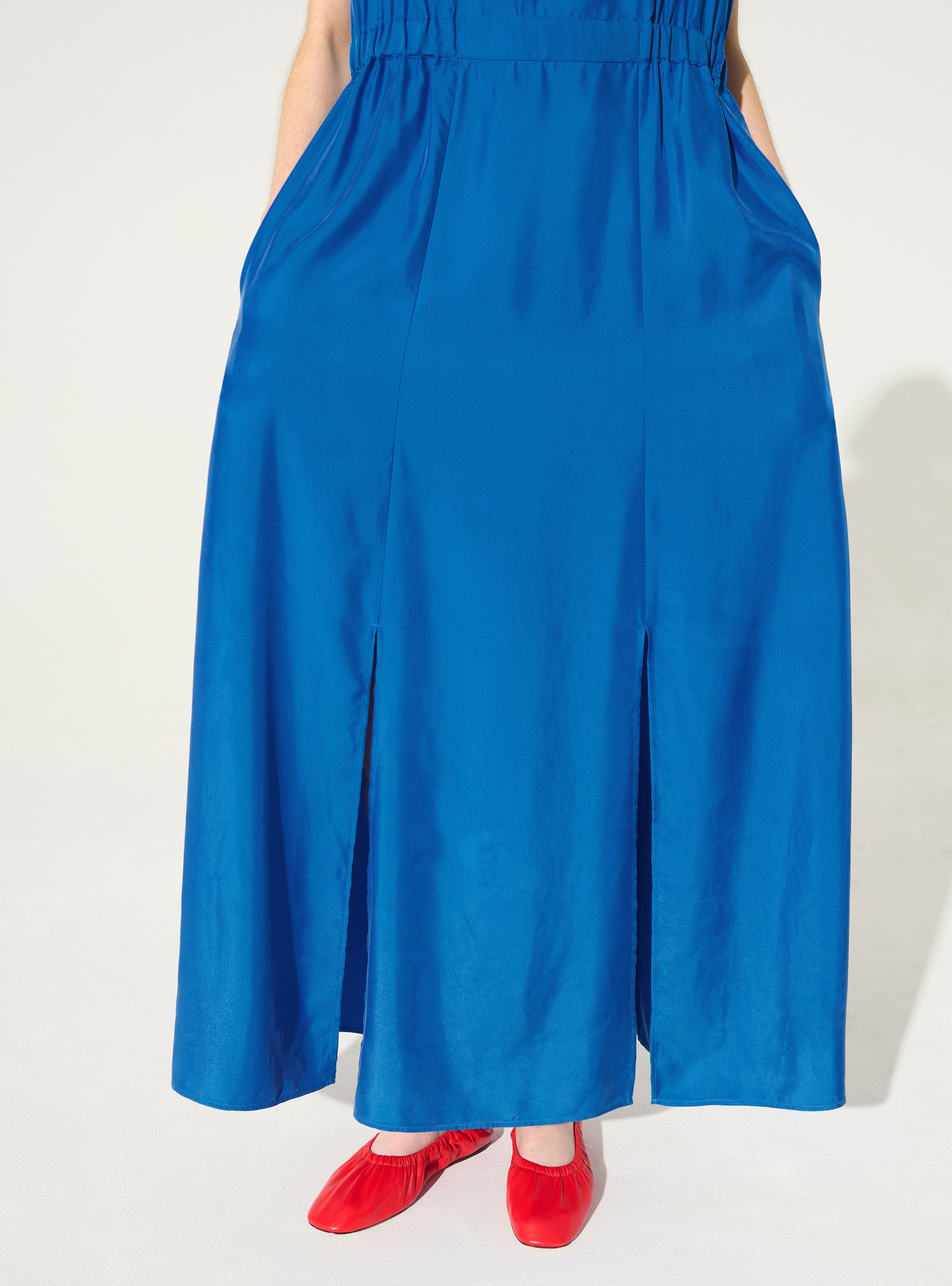 Robe ajustée bleue