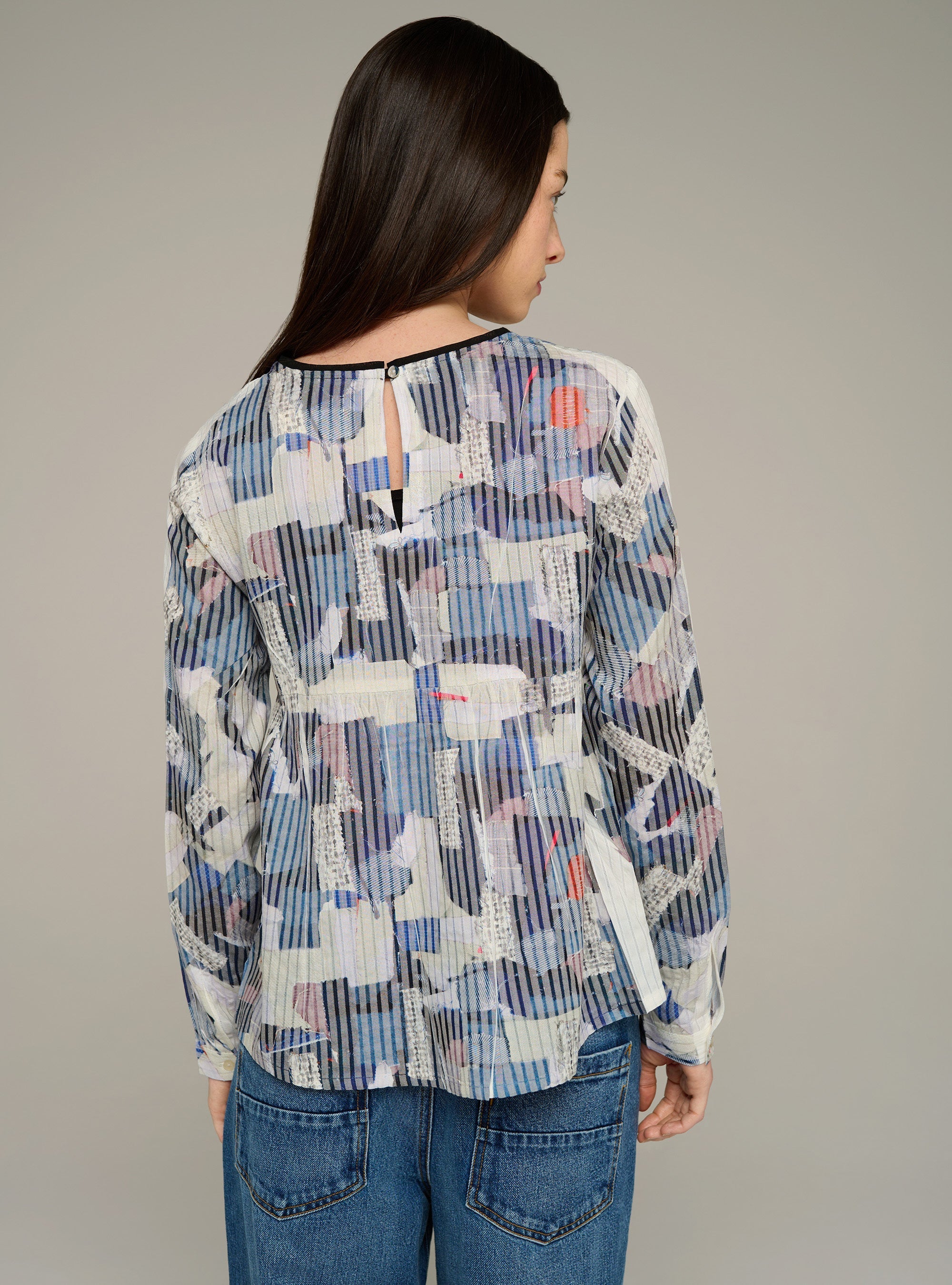 Cotélac acoté chemise oversize manches courtes imprimée