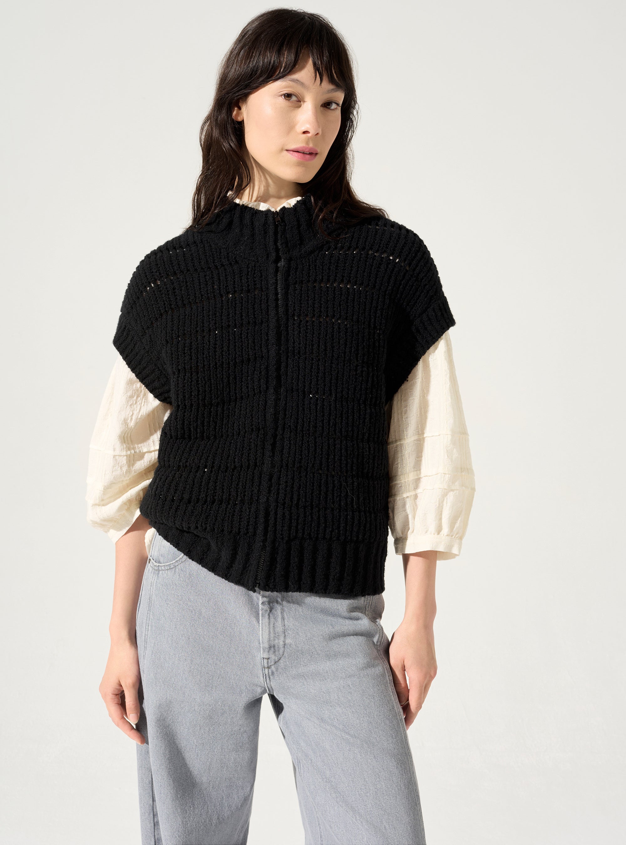 Cardigan Sans Manche