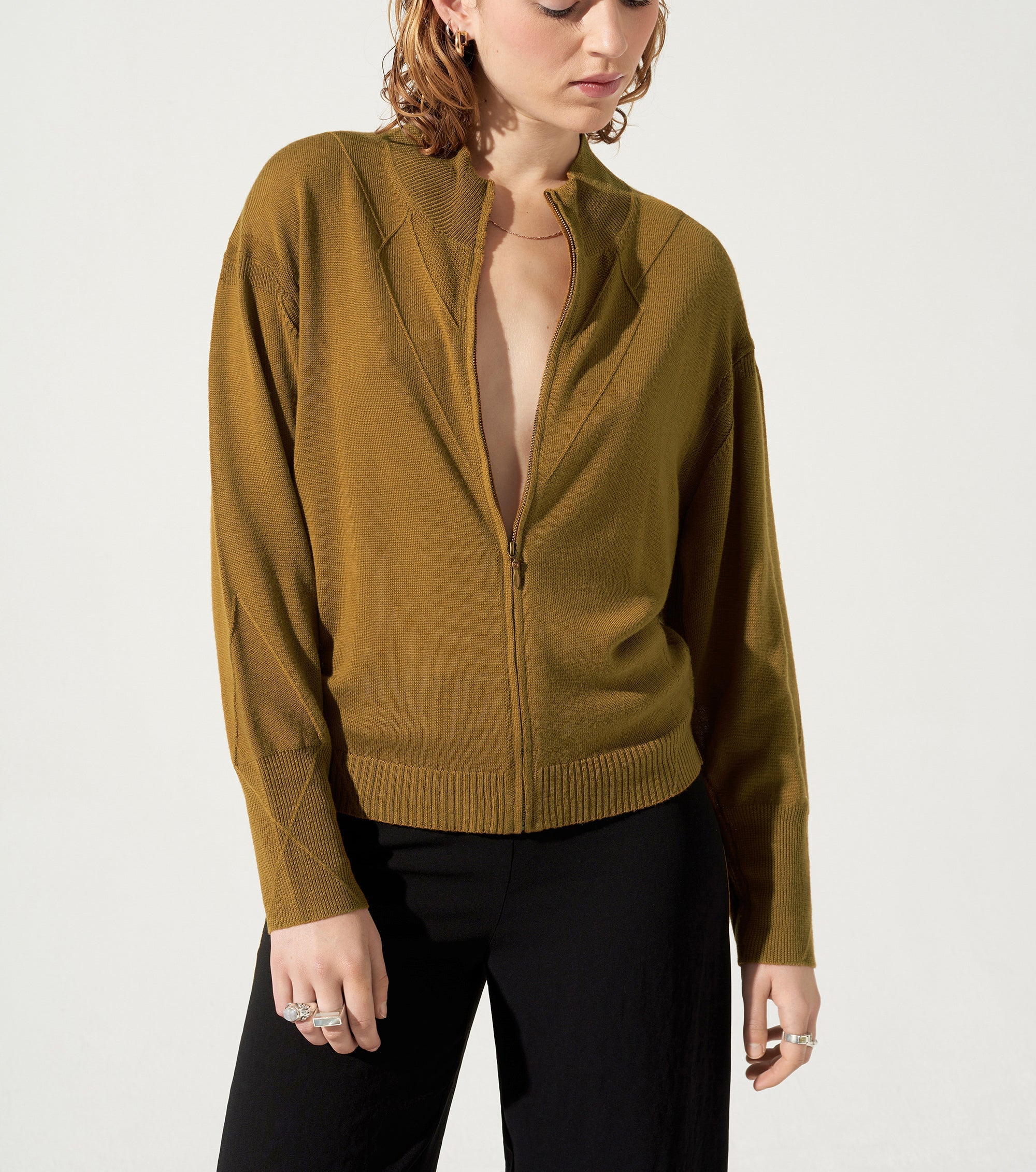 Cardigan Zippé