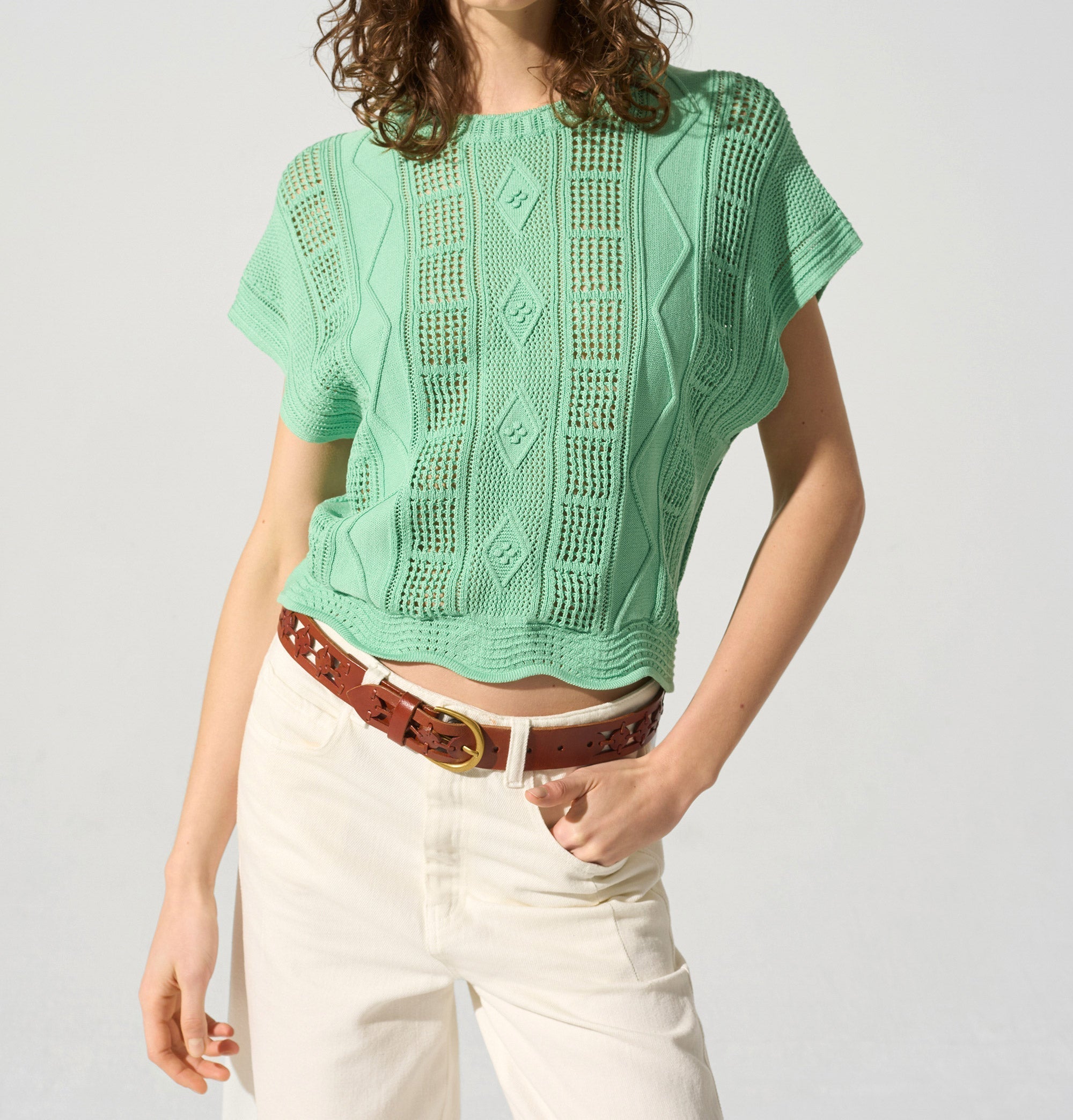 Pull manches courtes Cotélac