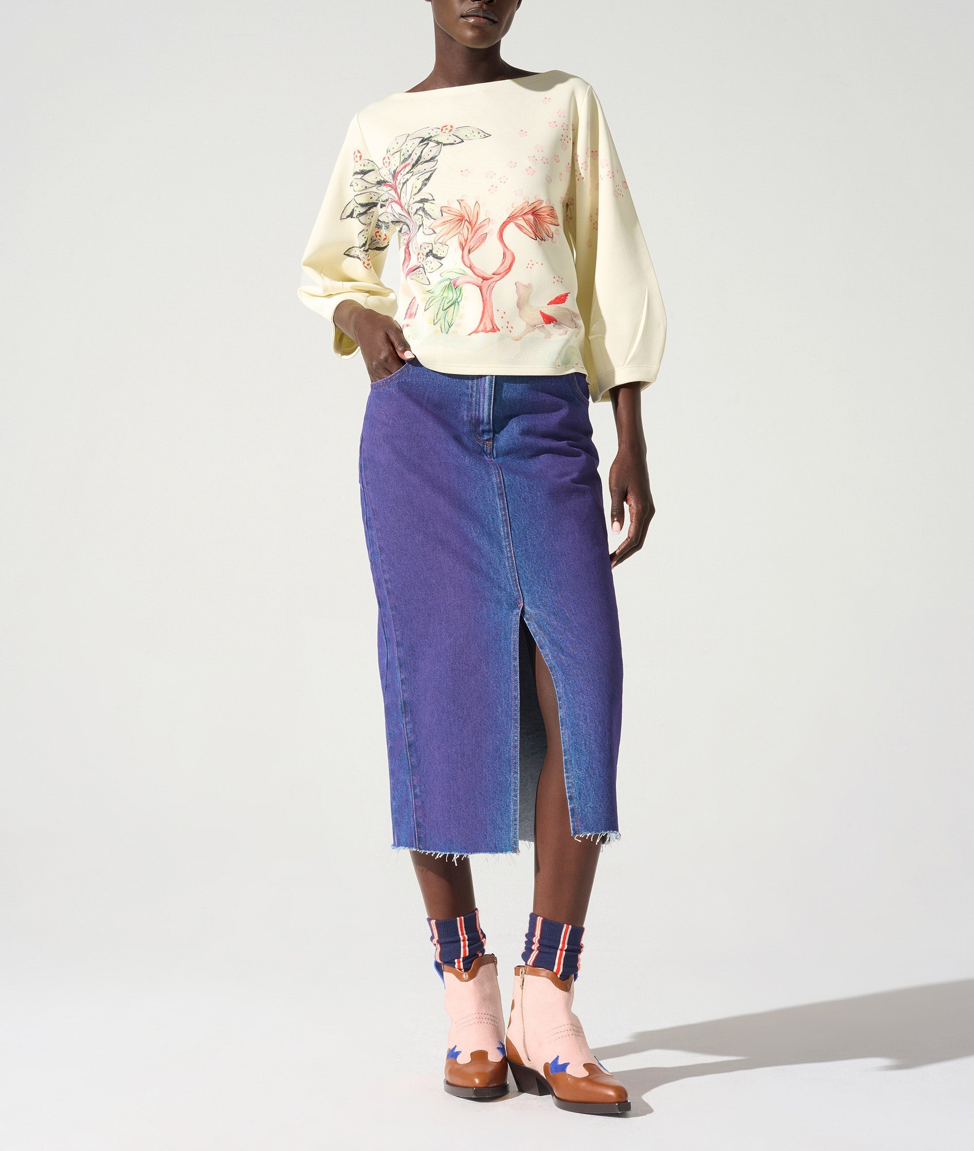 Sweat manches bouffantes Cotélac