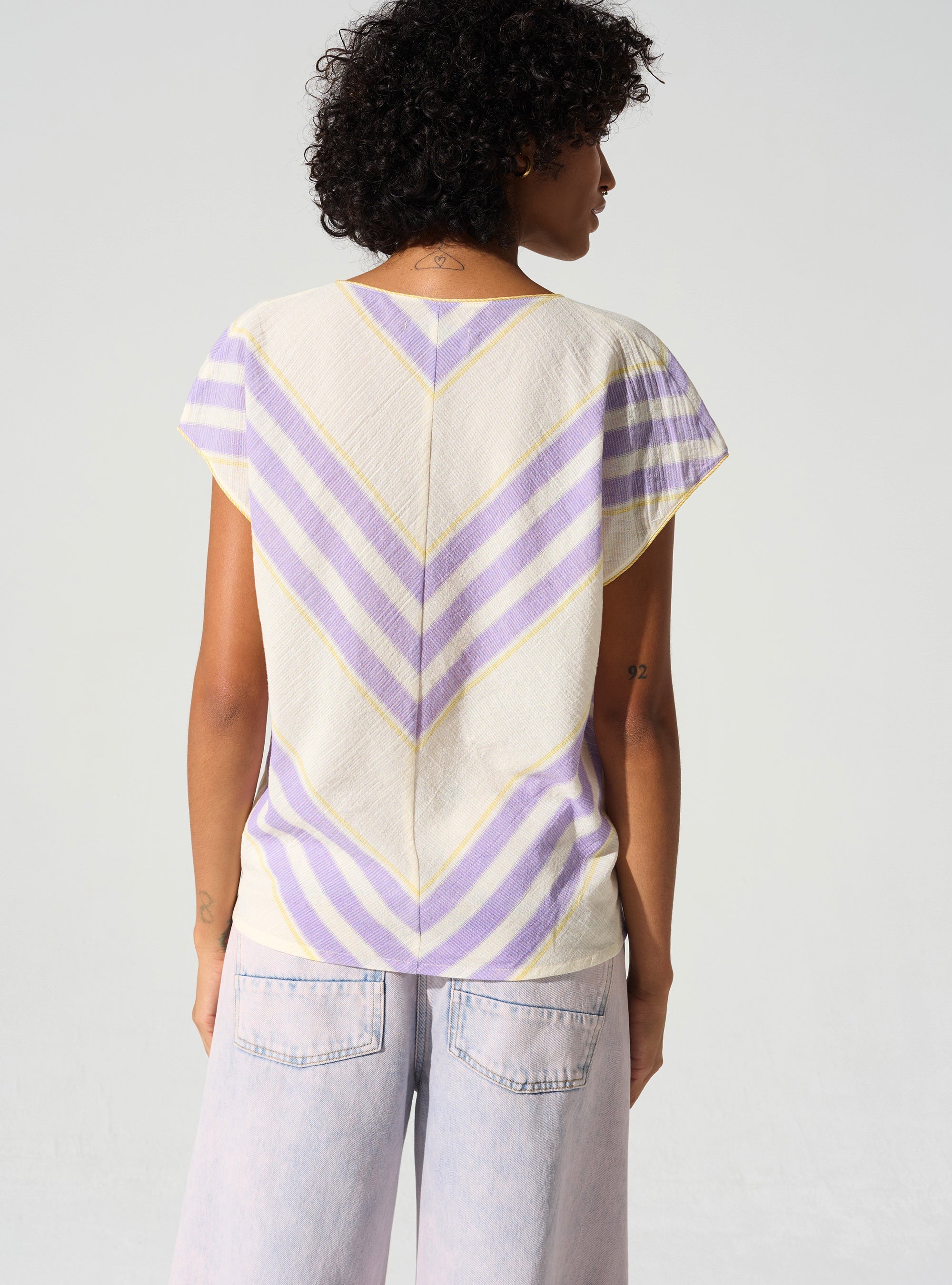 Blouse encolure V Cotélac