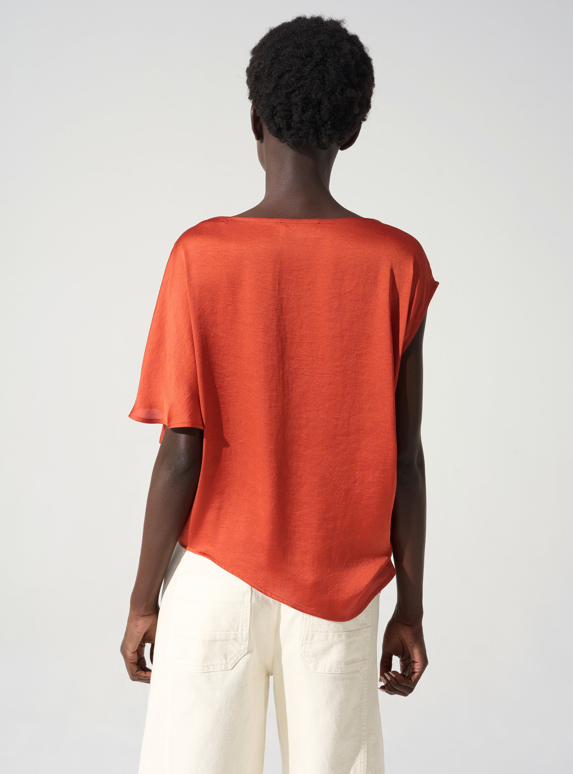 Blouse asymétrique encolure bateau Cotélac
