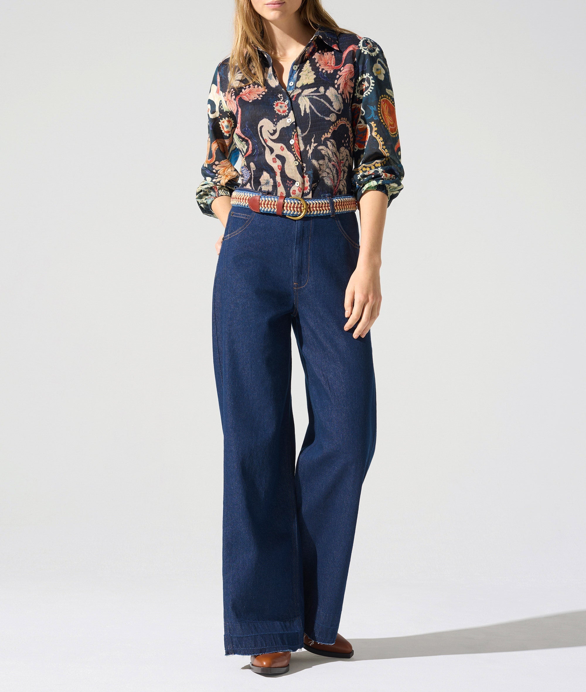 Chemise manches longues bouffantes Cotélac