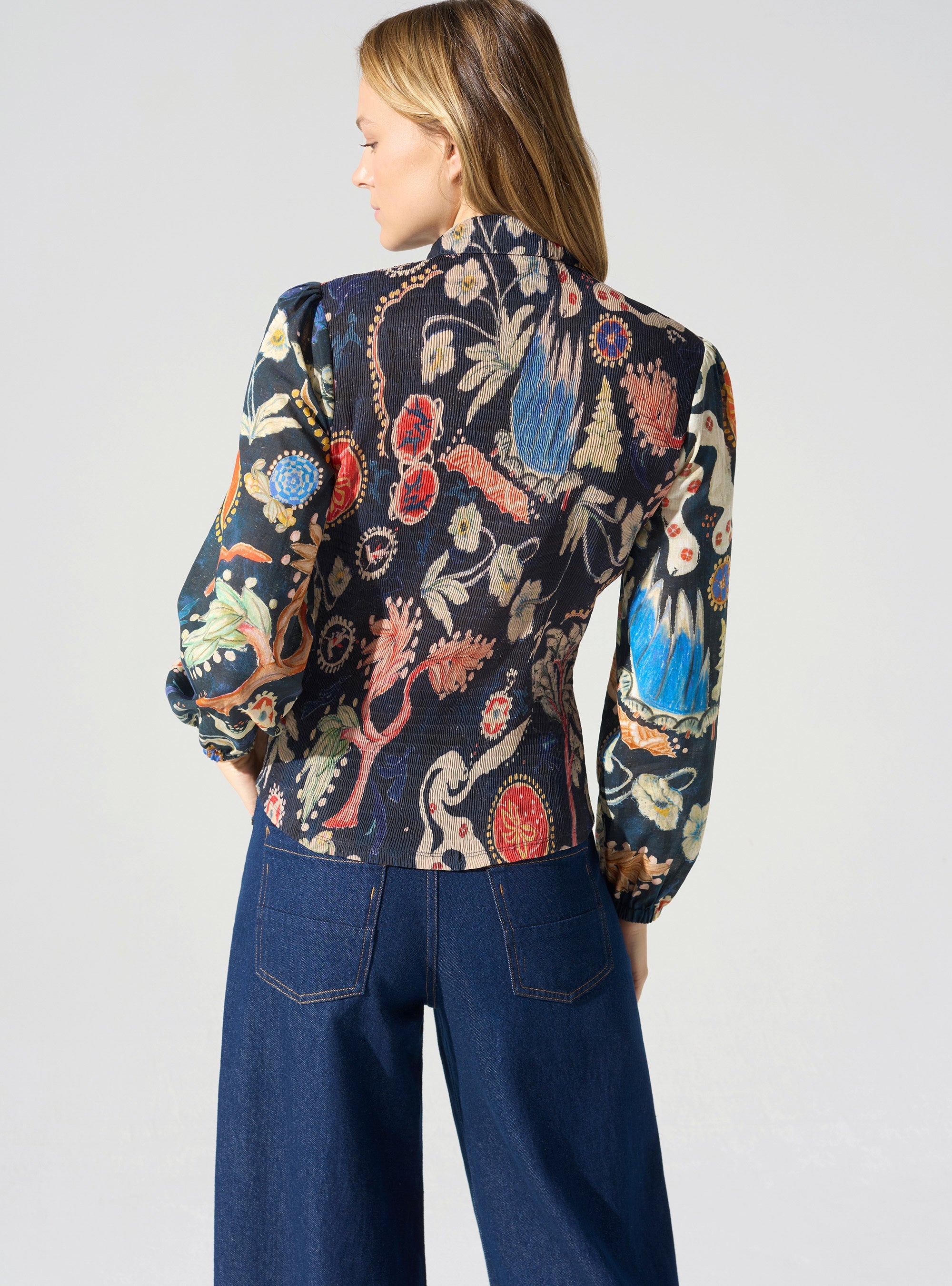 Chemise manches longues bouffantes