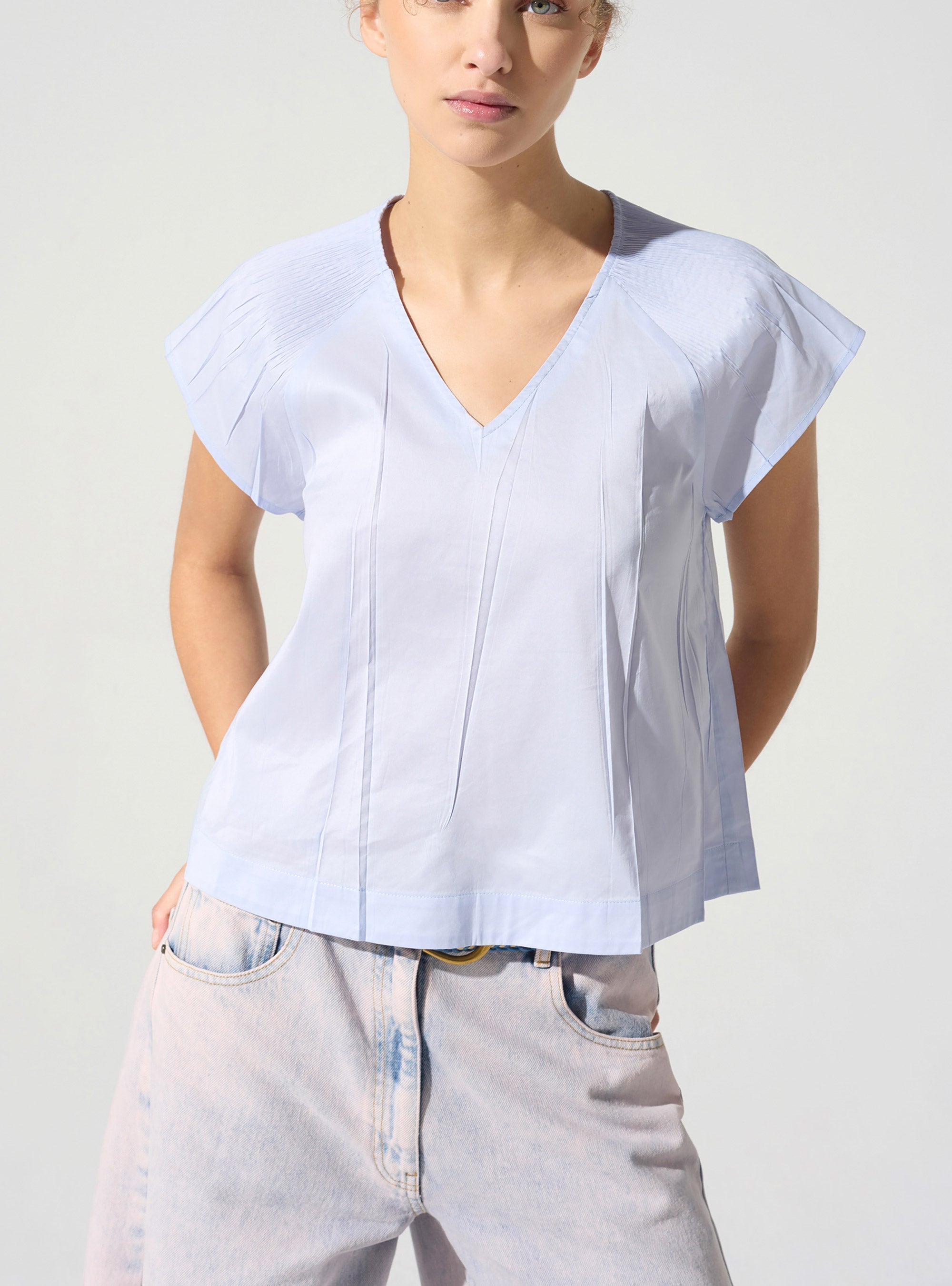 Blouse plissée cristal Cotélac