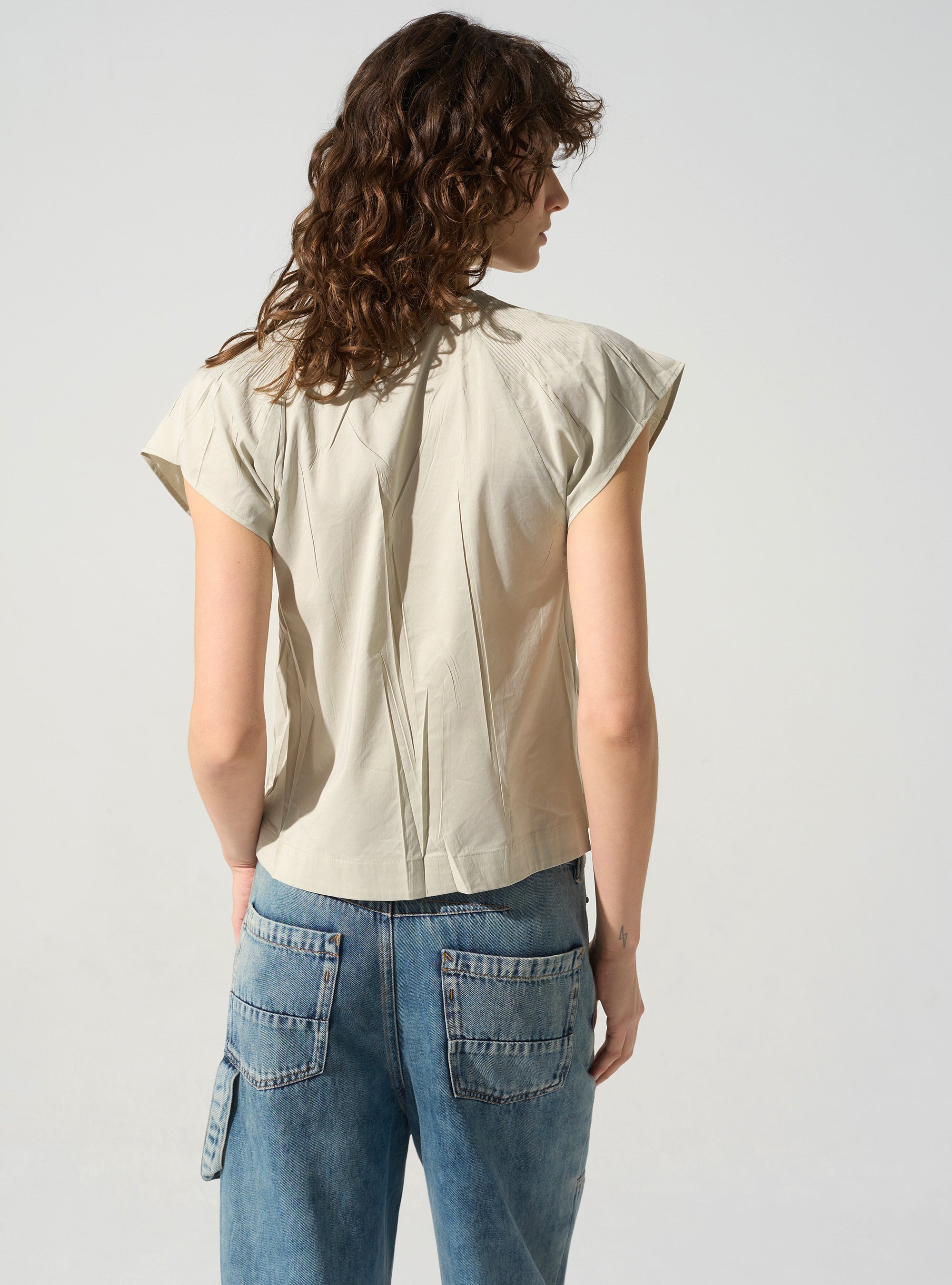 Blouse plissée cristal