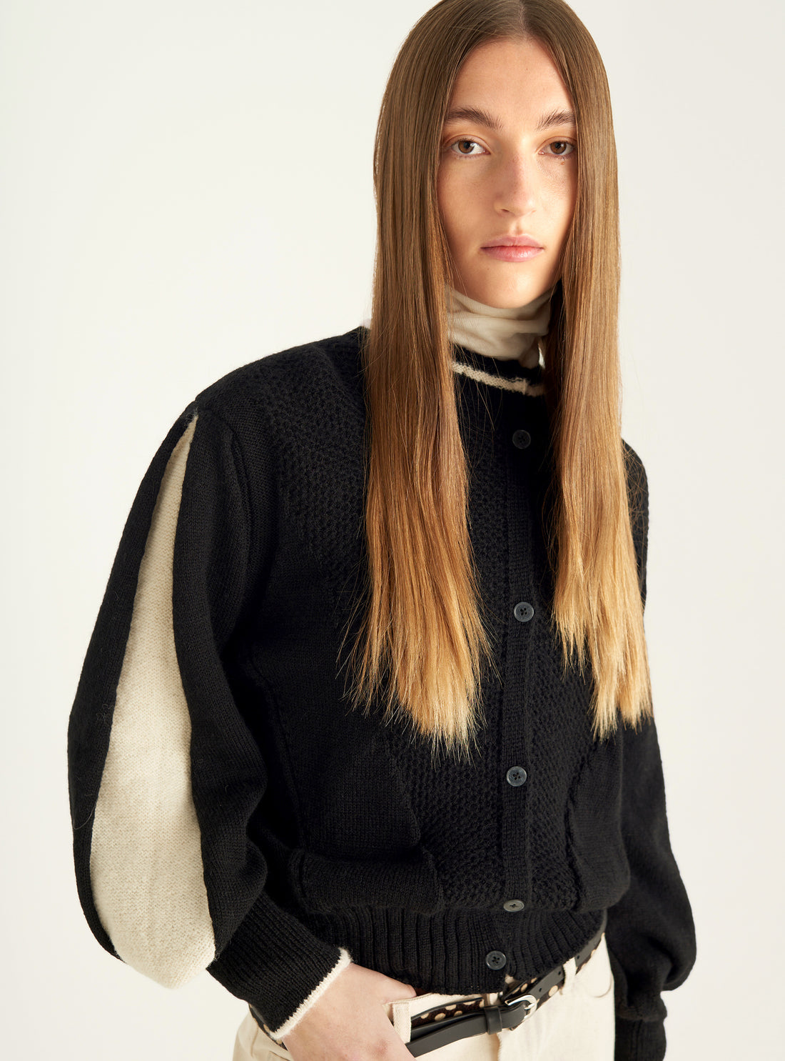 Bomber-style cardigan