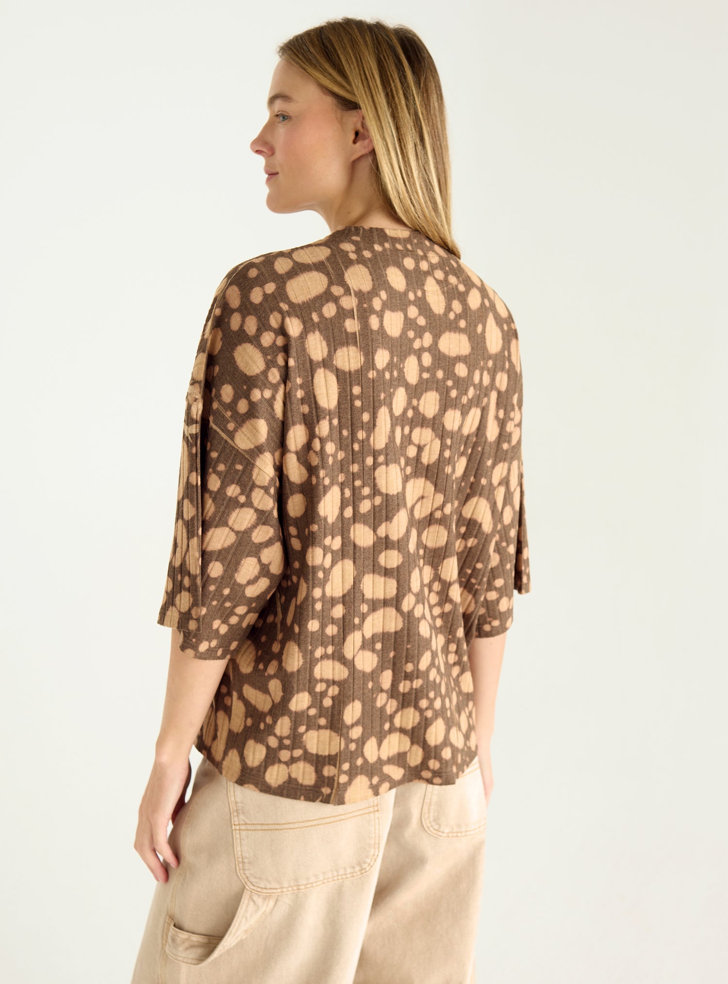 T-shirt en maille plissée