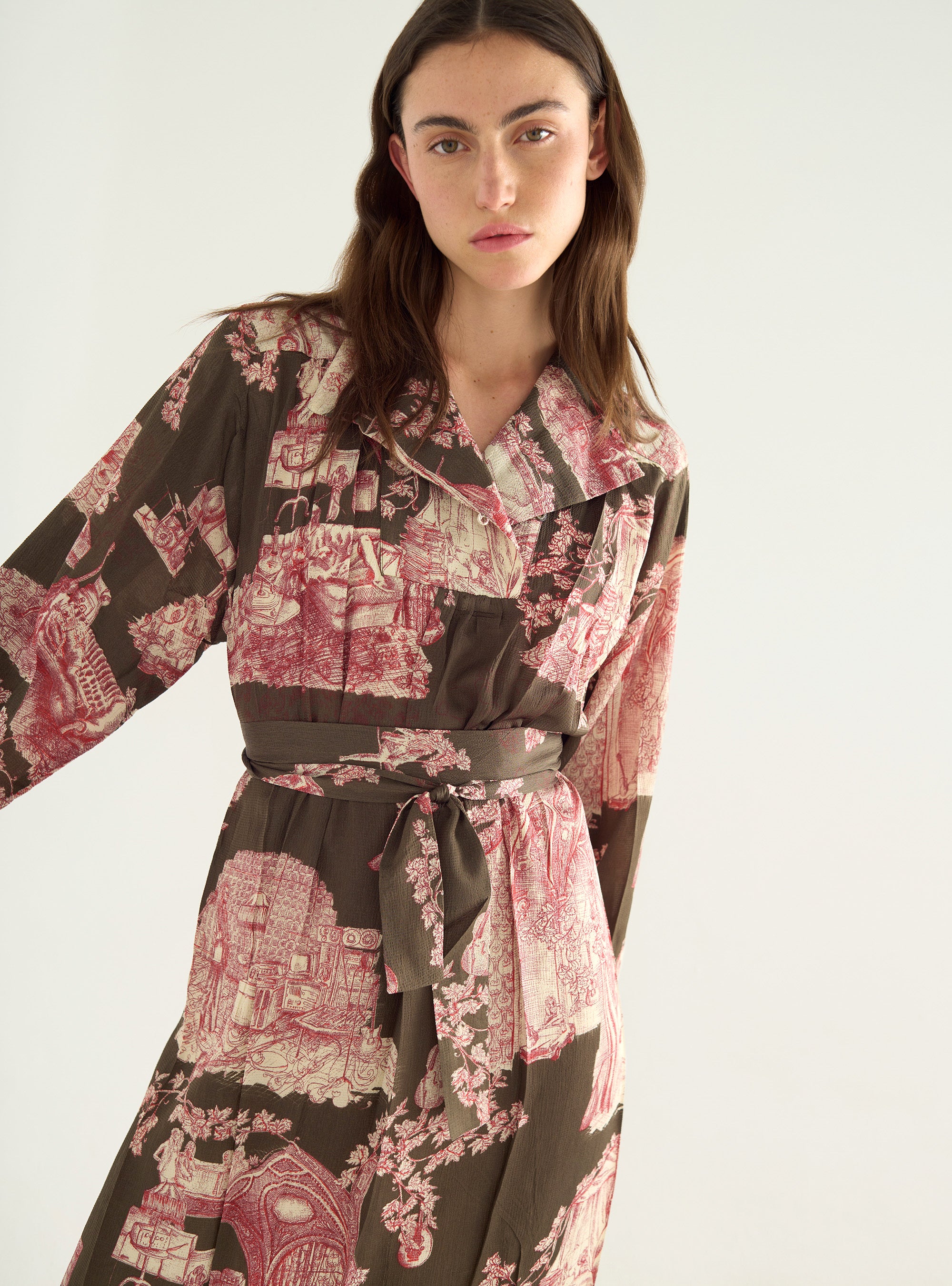 "Heart Strings" printed dress