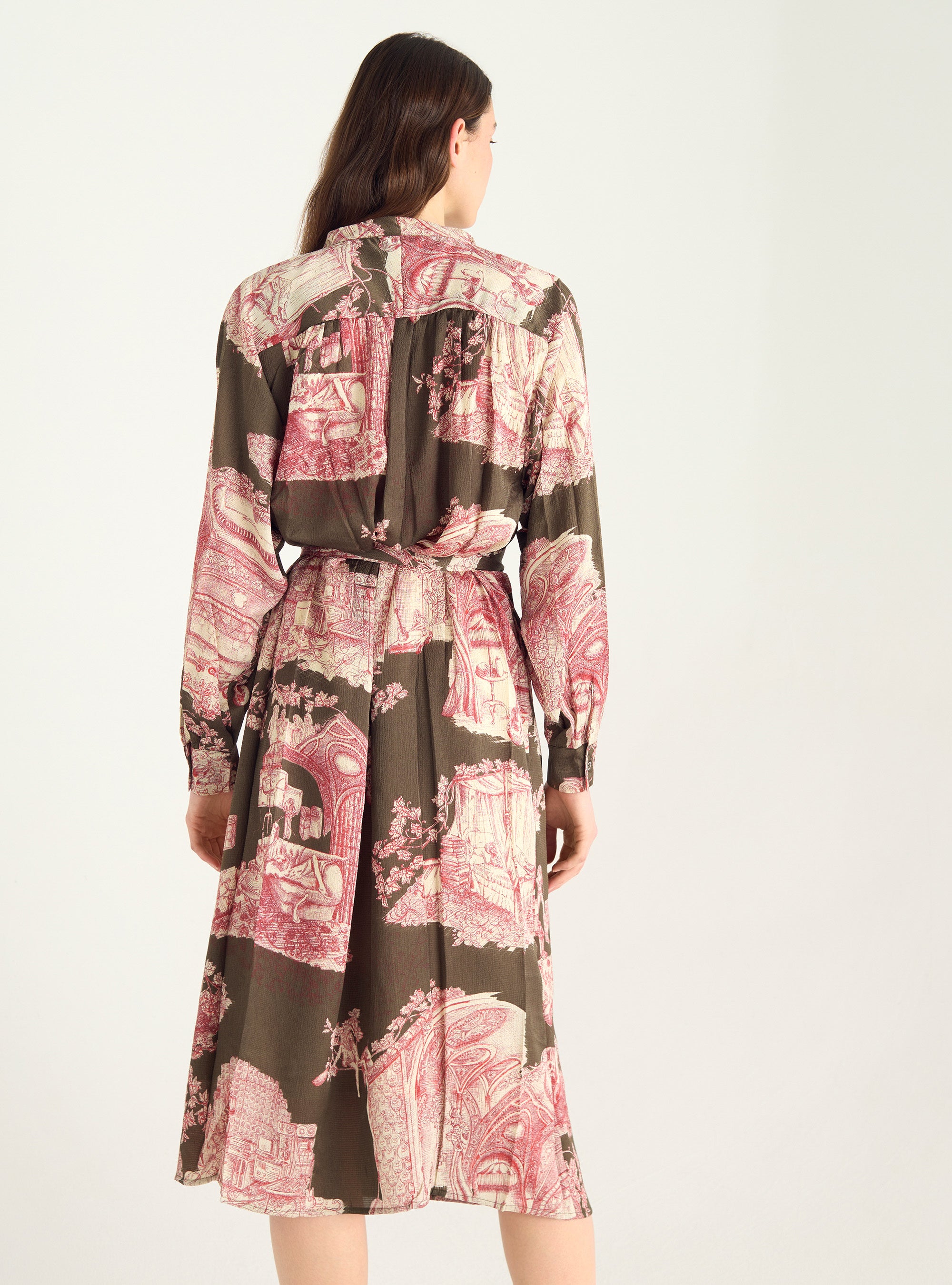 "Heart Strings" printed dress