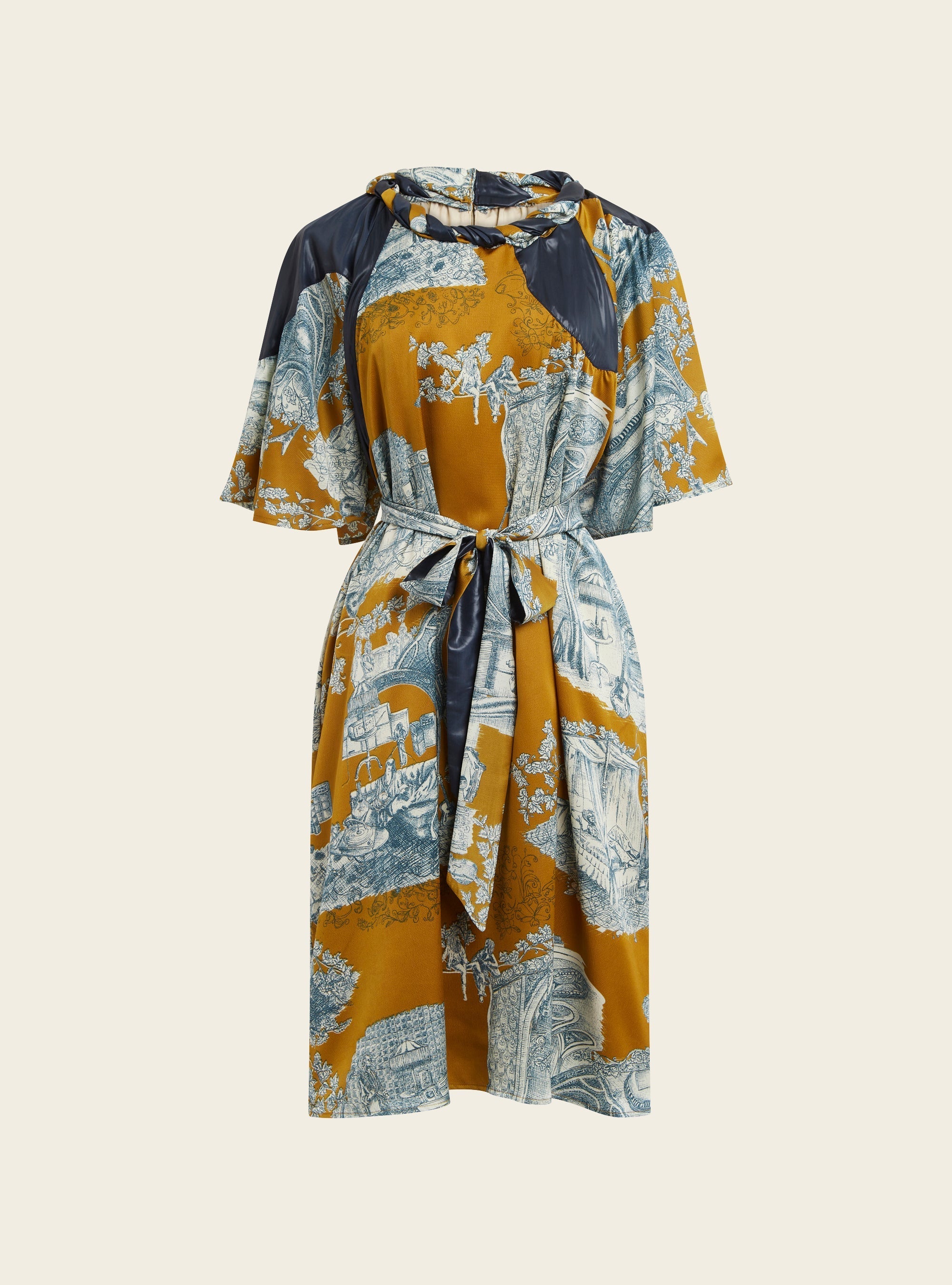 Robe imprimée façonné Cotélac