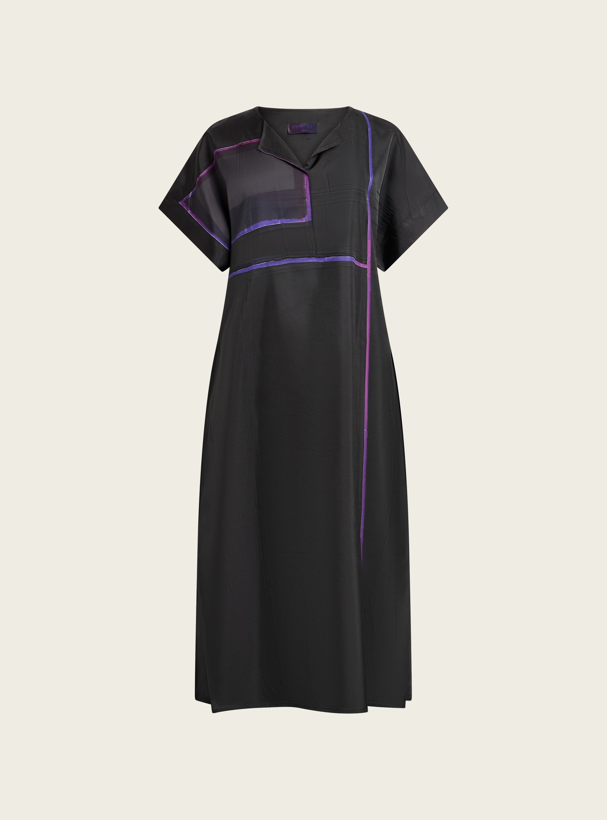 Robe graphique longue Cotélac