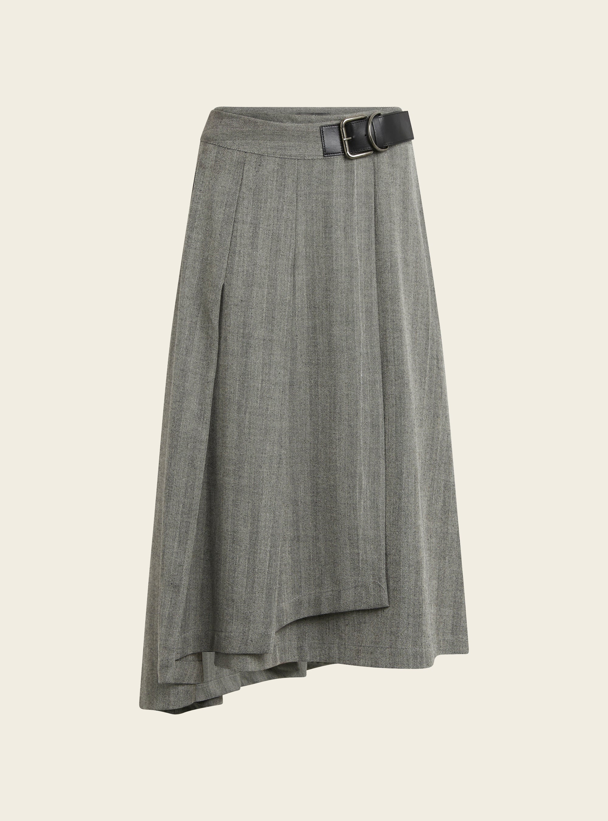 Jupe portefeuille asymétrique Cotélac