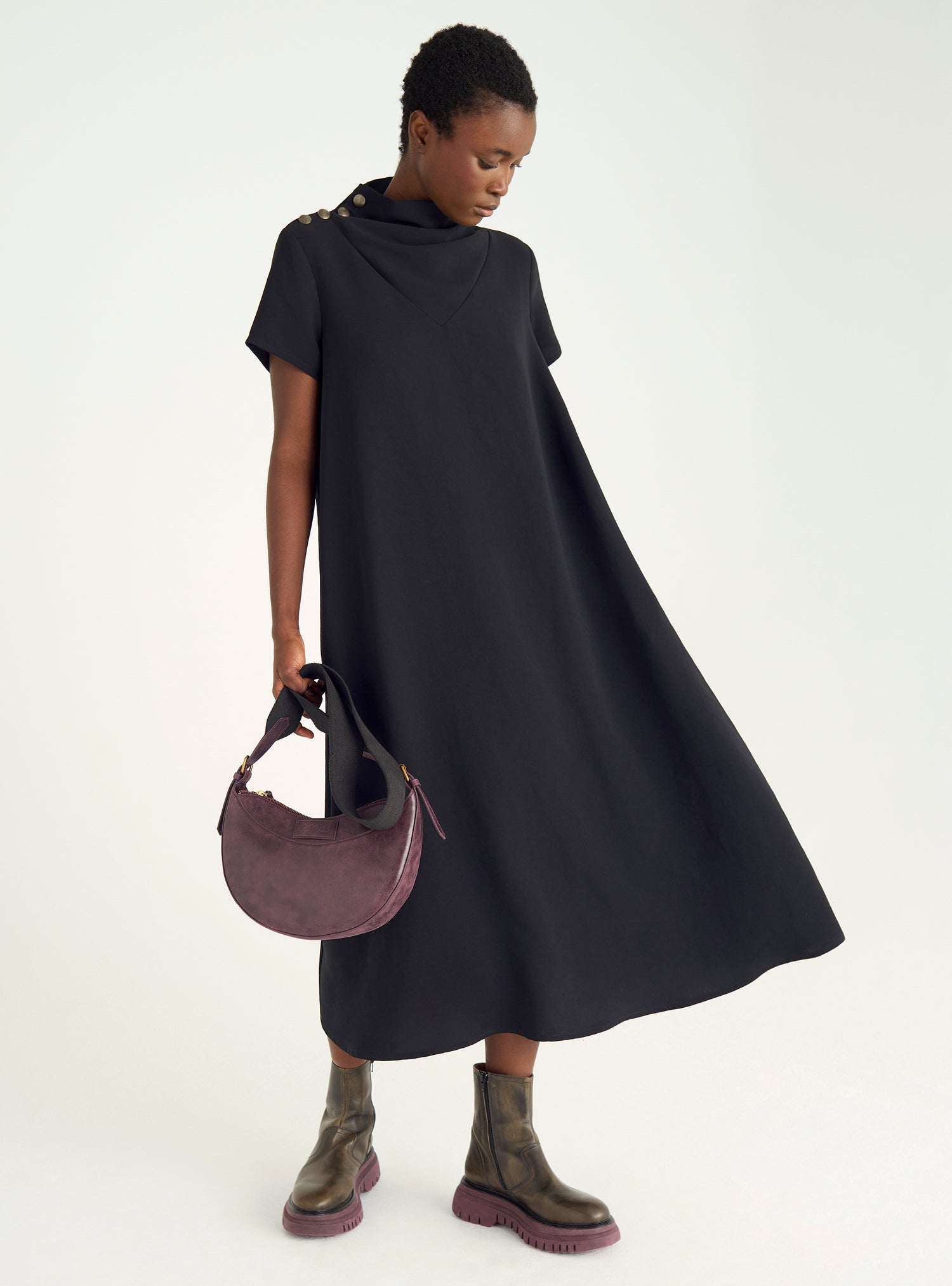 Robe longue structurée