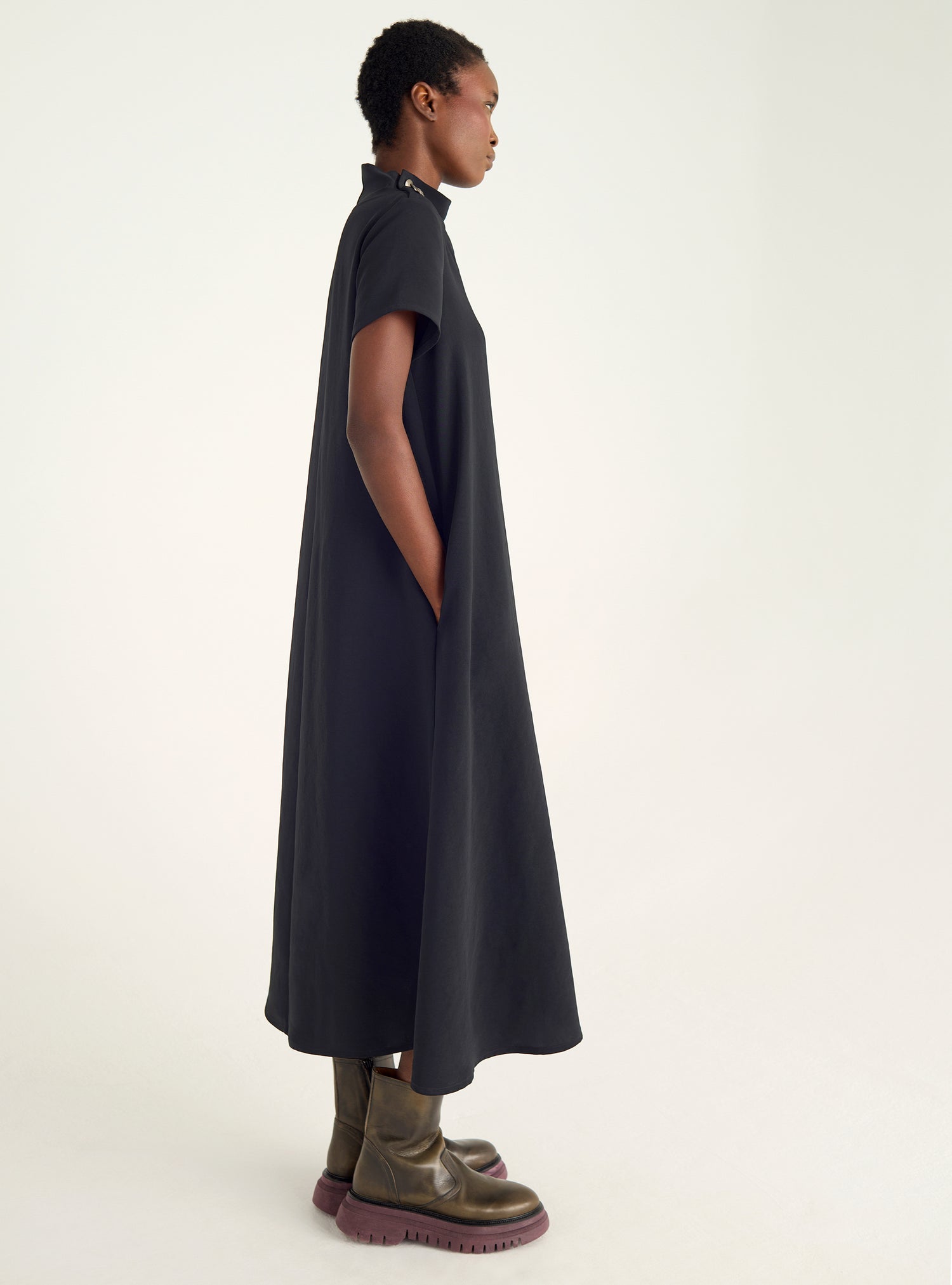 Robe longue structurée