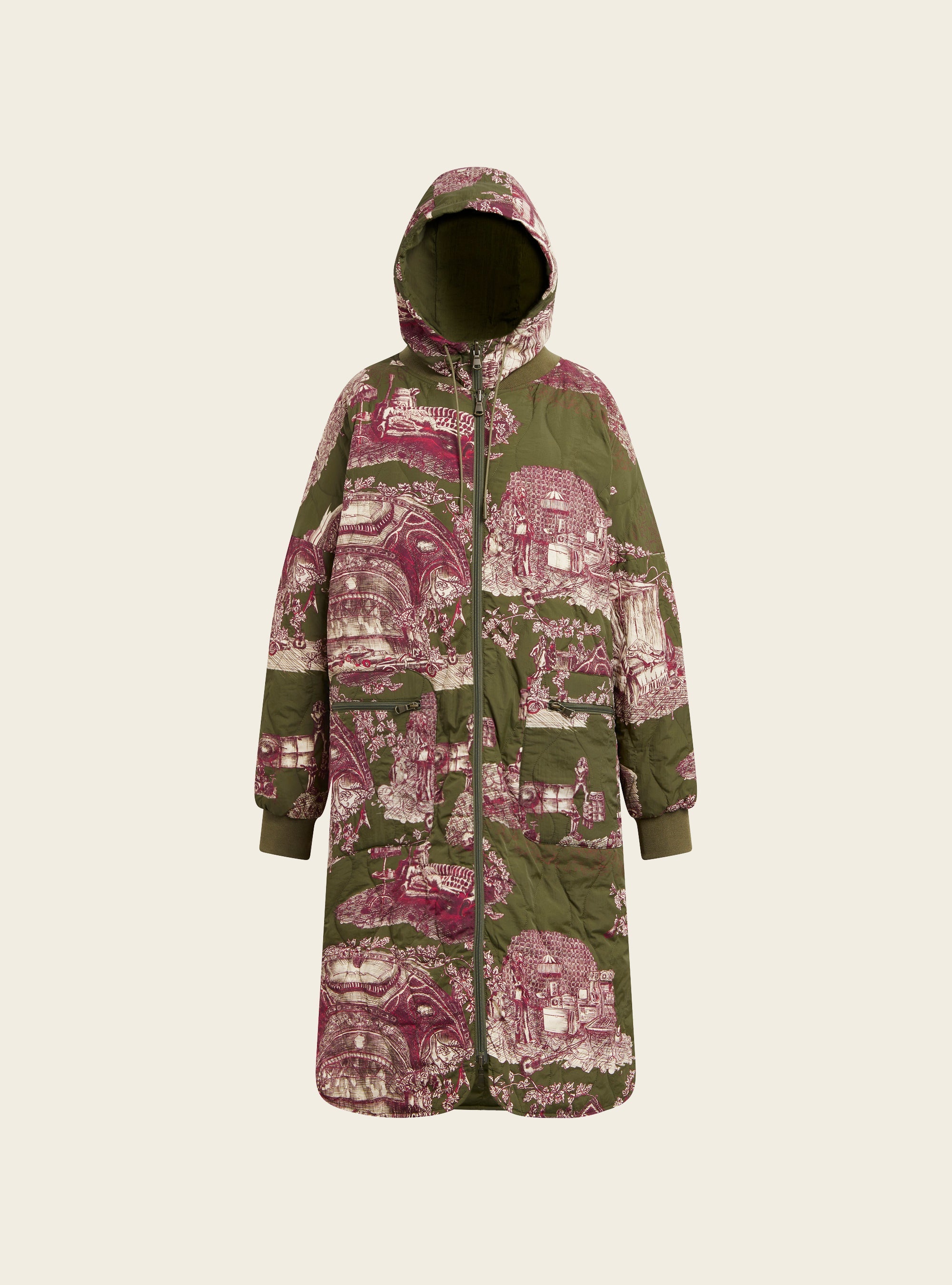 Doudoune longue réversible Cotélac