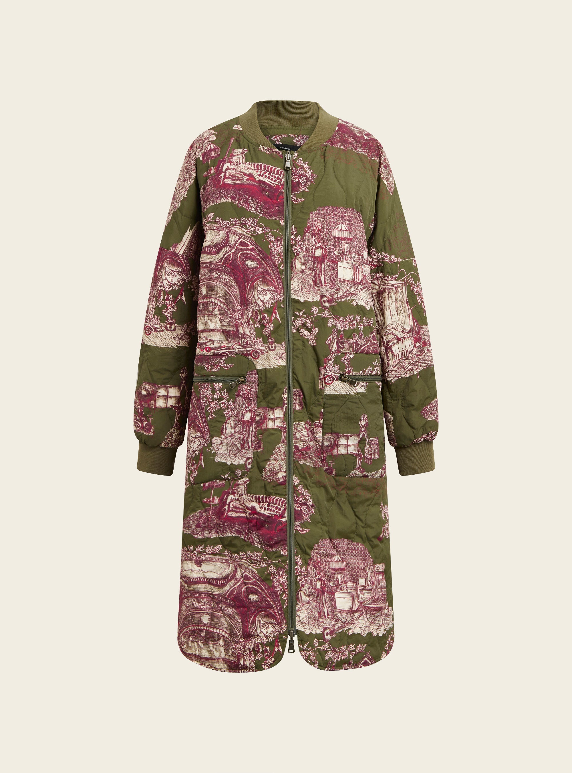 Doudoune longue réversible Cotélac