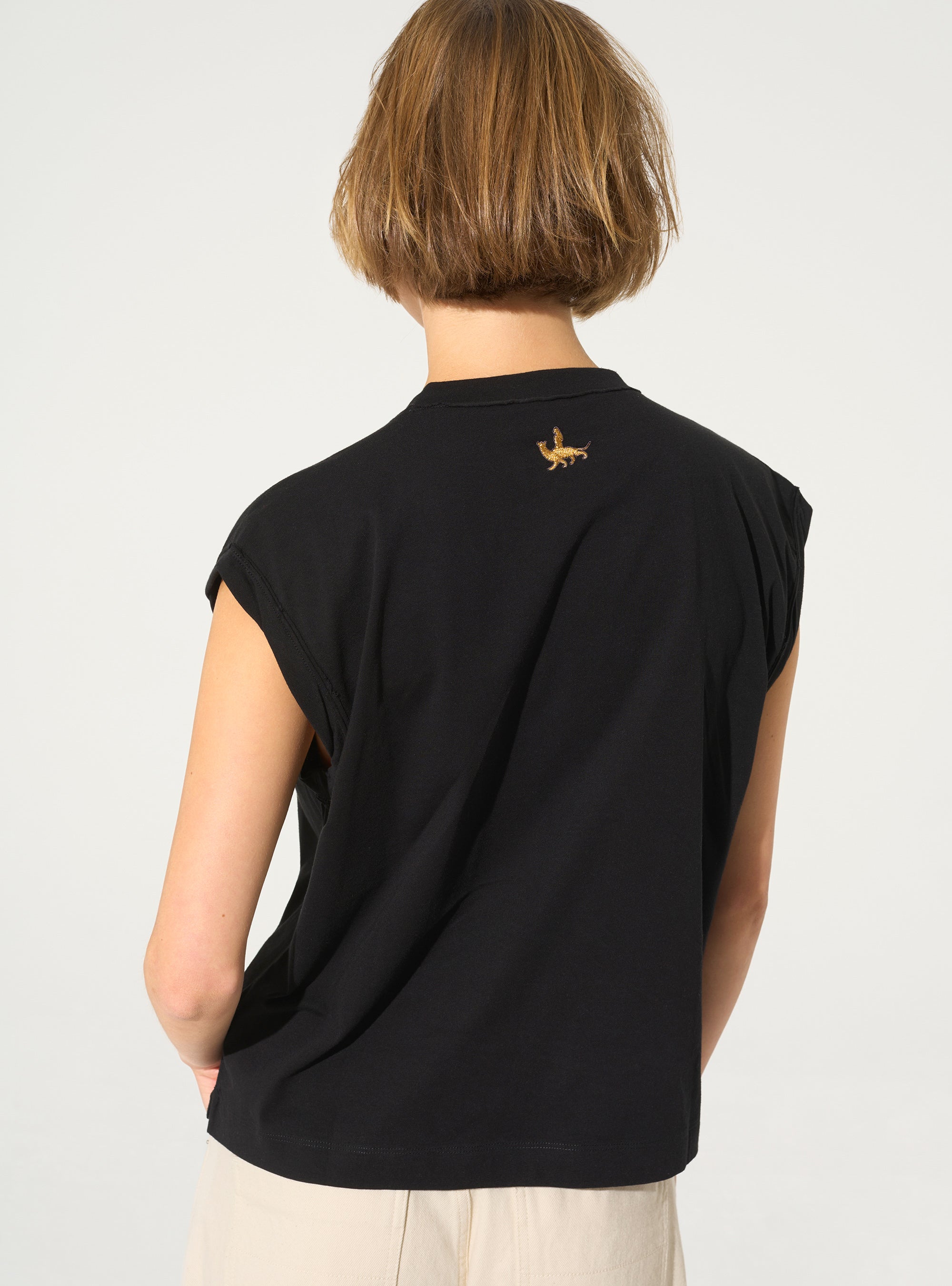 Débardeur en coton biologique noir