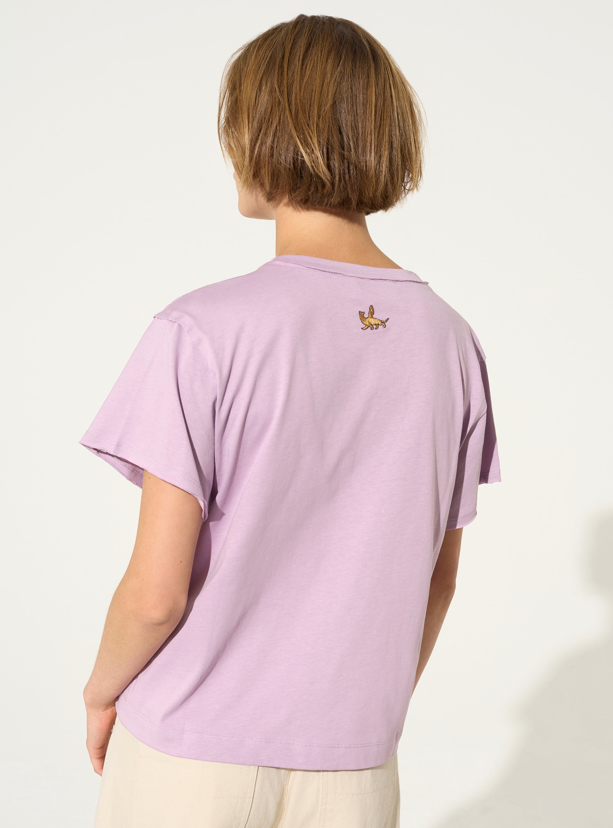 T-shirt en coton biologique violet