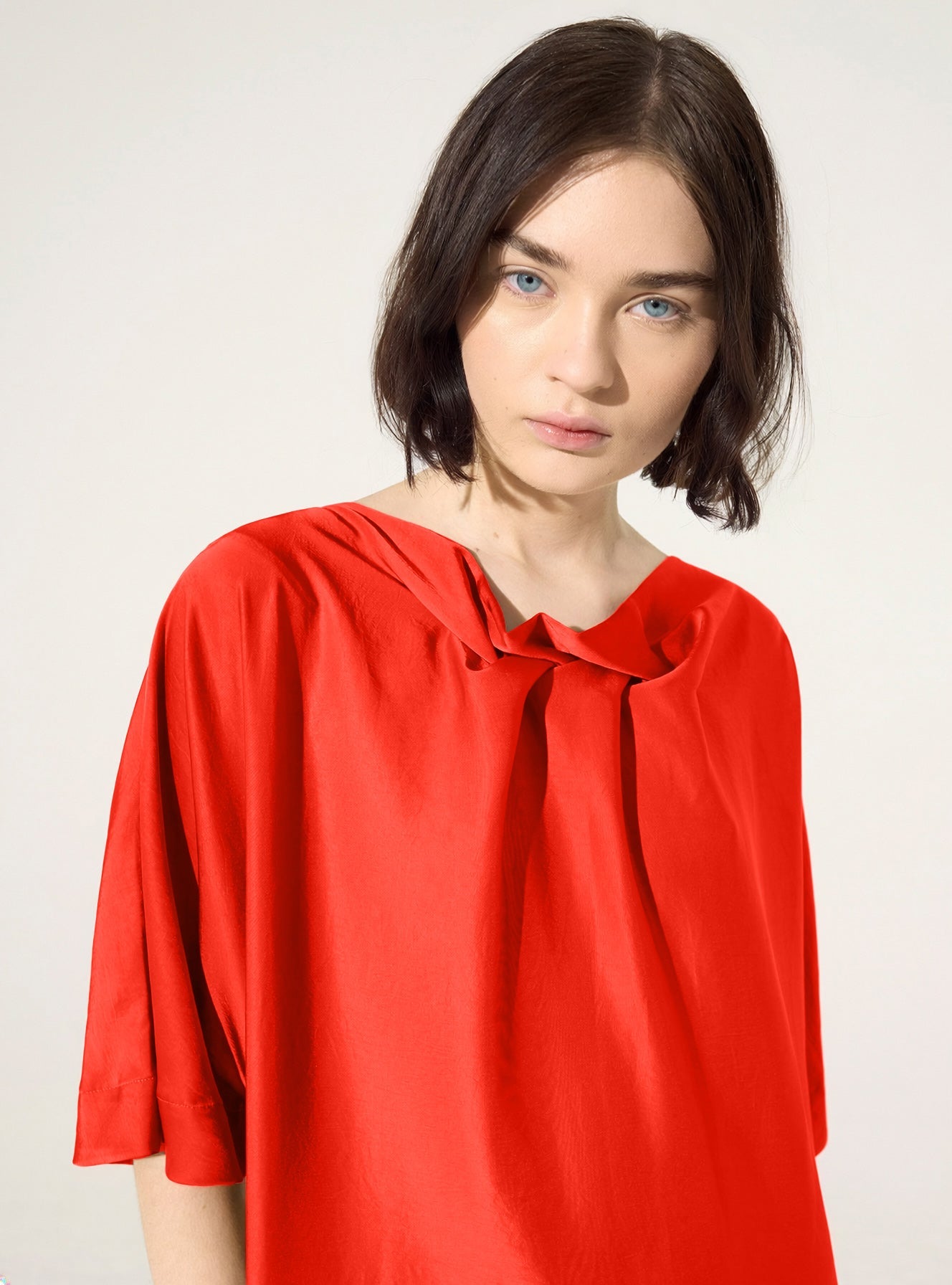 Robe ample rouge Cotélac