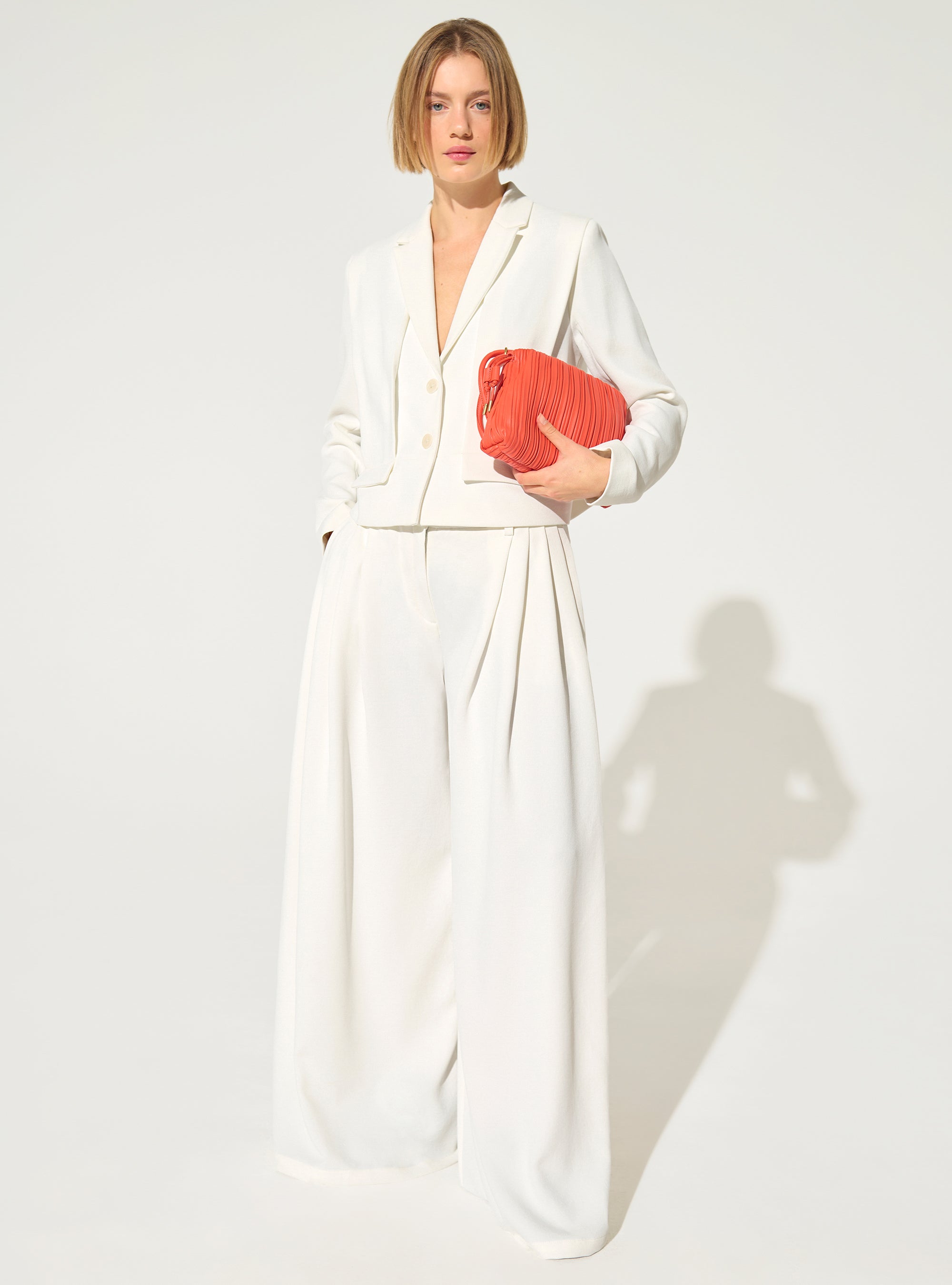 Straight white jacket