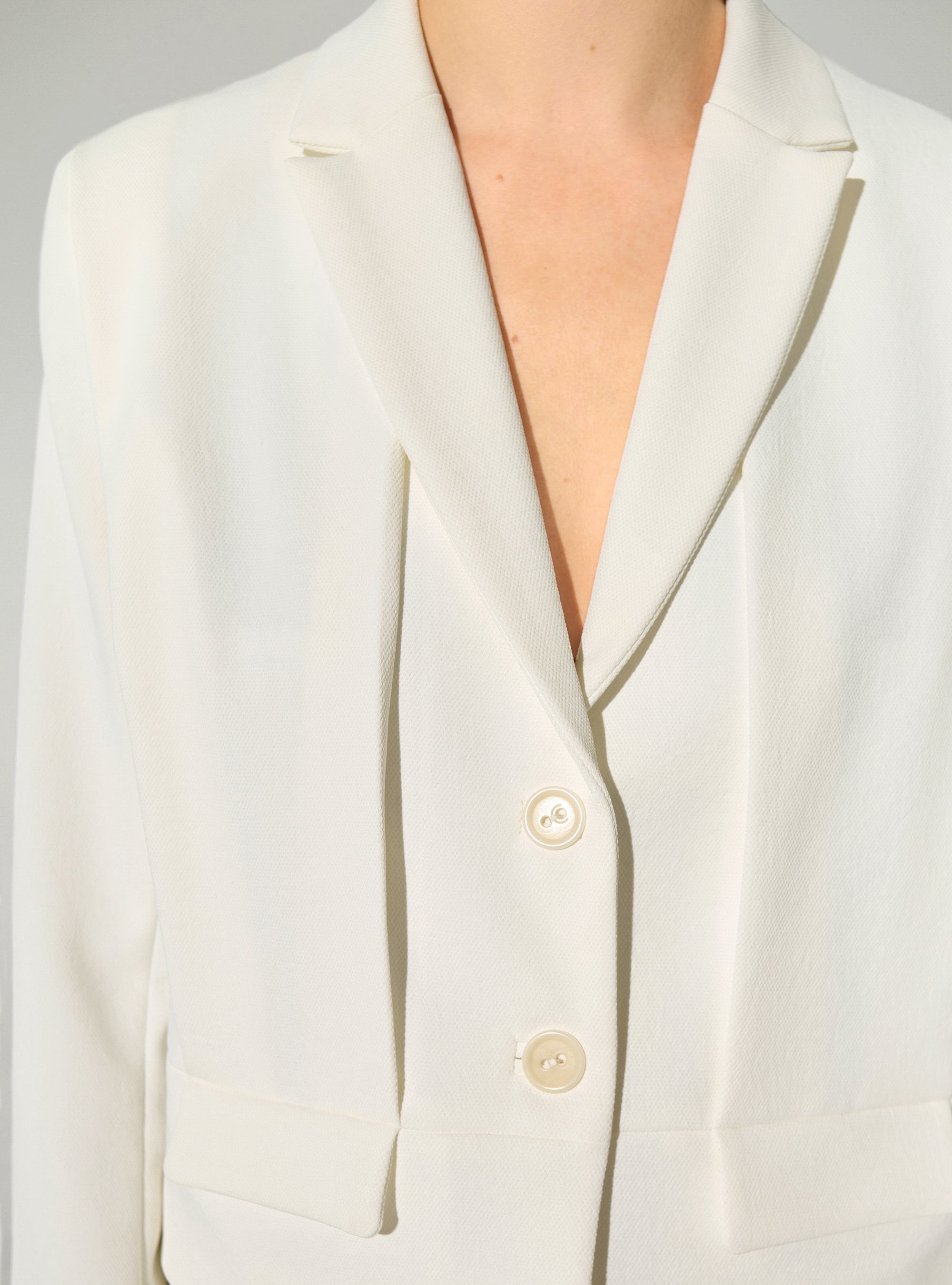 Straight white jacket