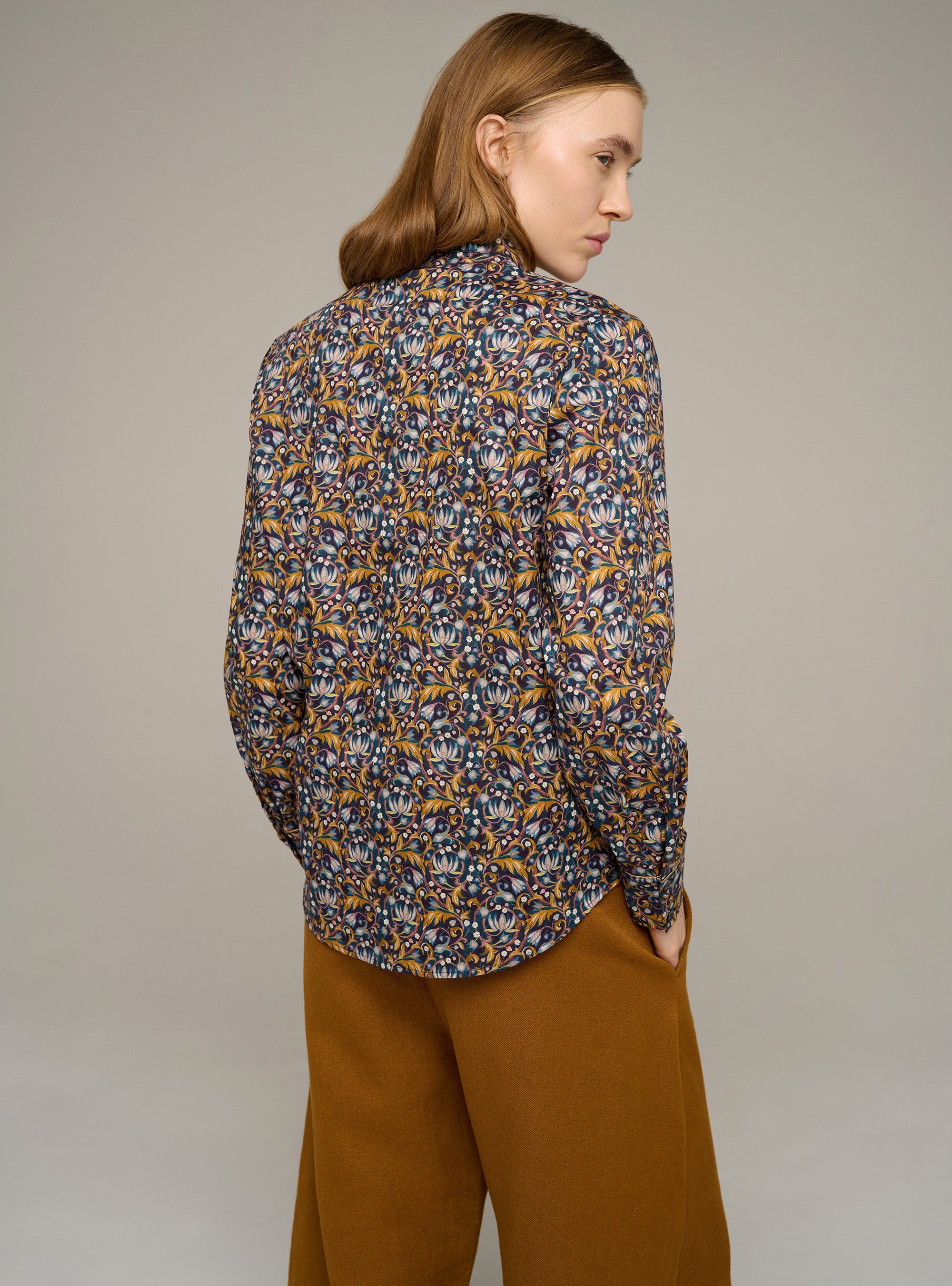 Cotélac chemise manches longues tissu liberty