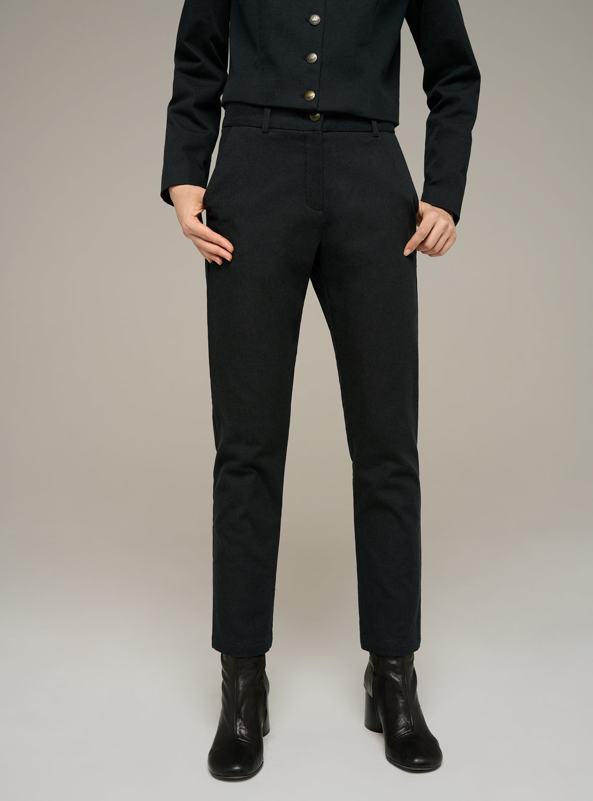 Pantalon droit noir