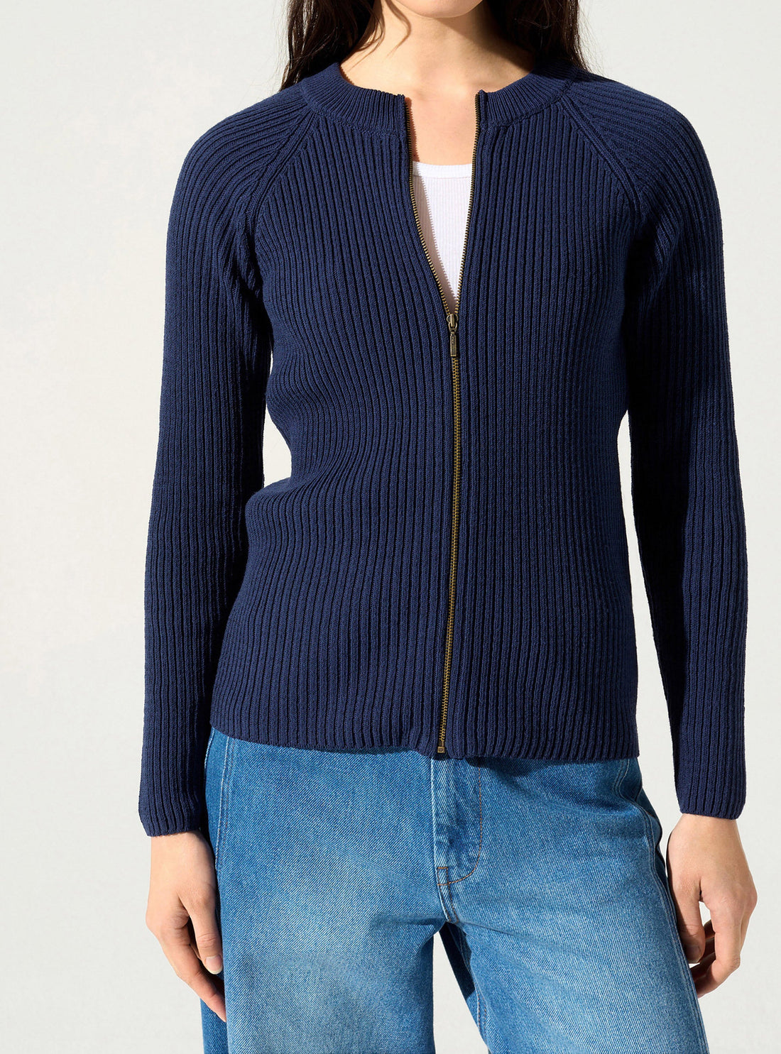 Zipped cardigan