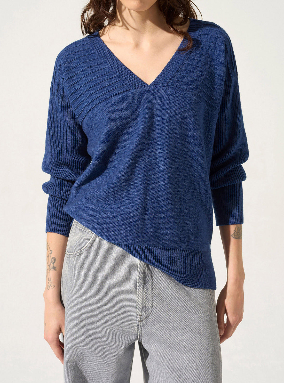 V-neck sweater