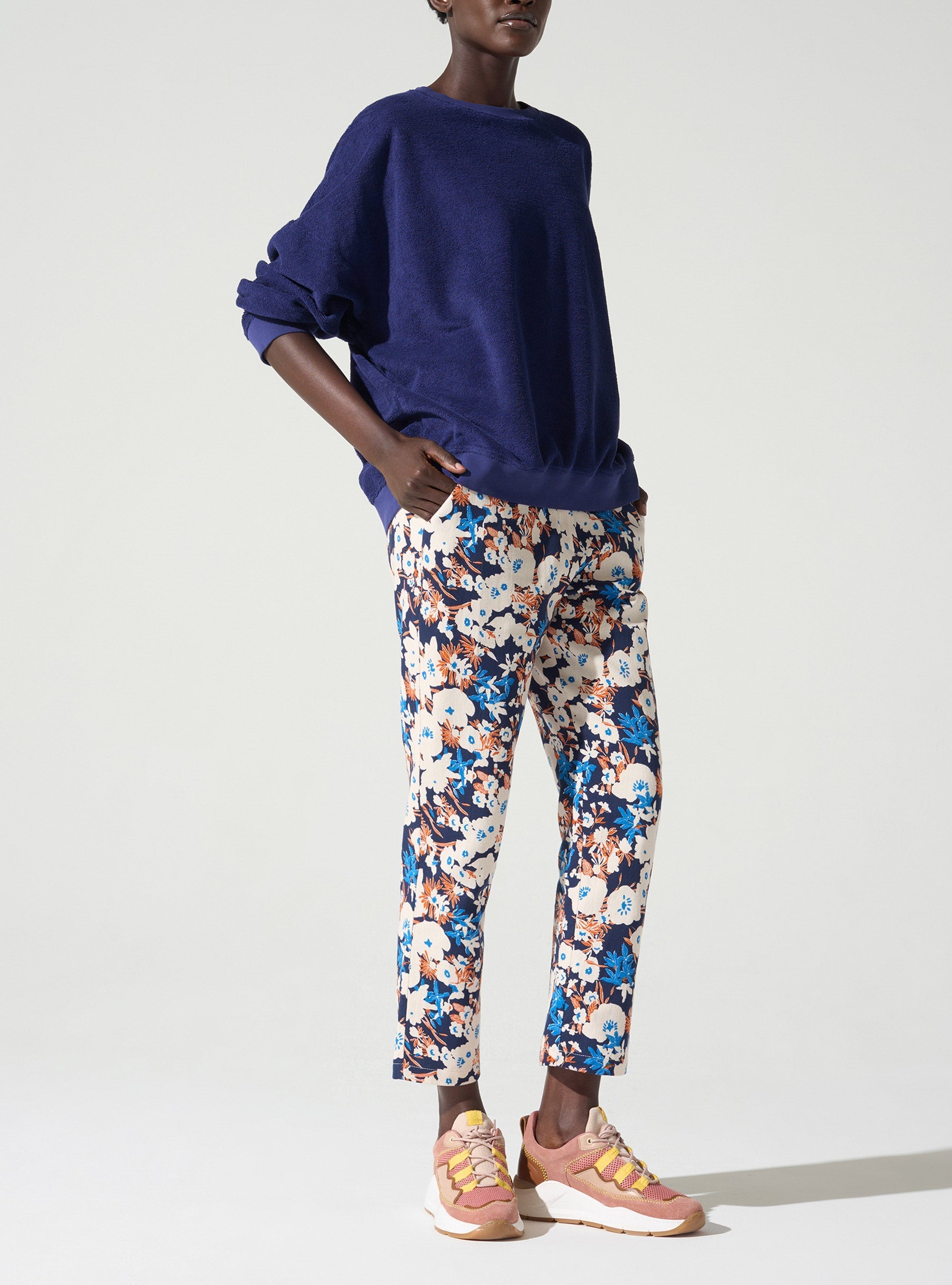 Sweatshirt éponge acoté 