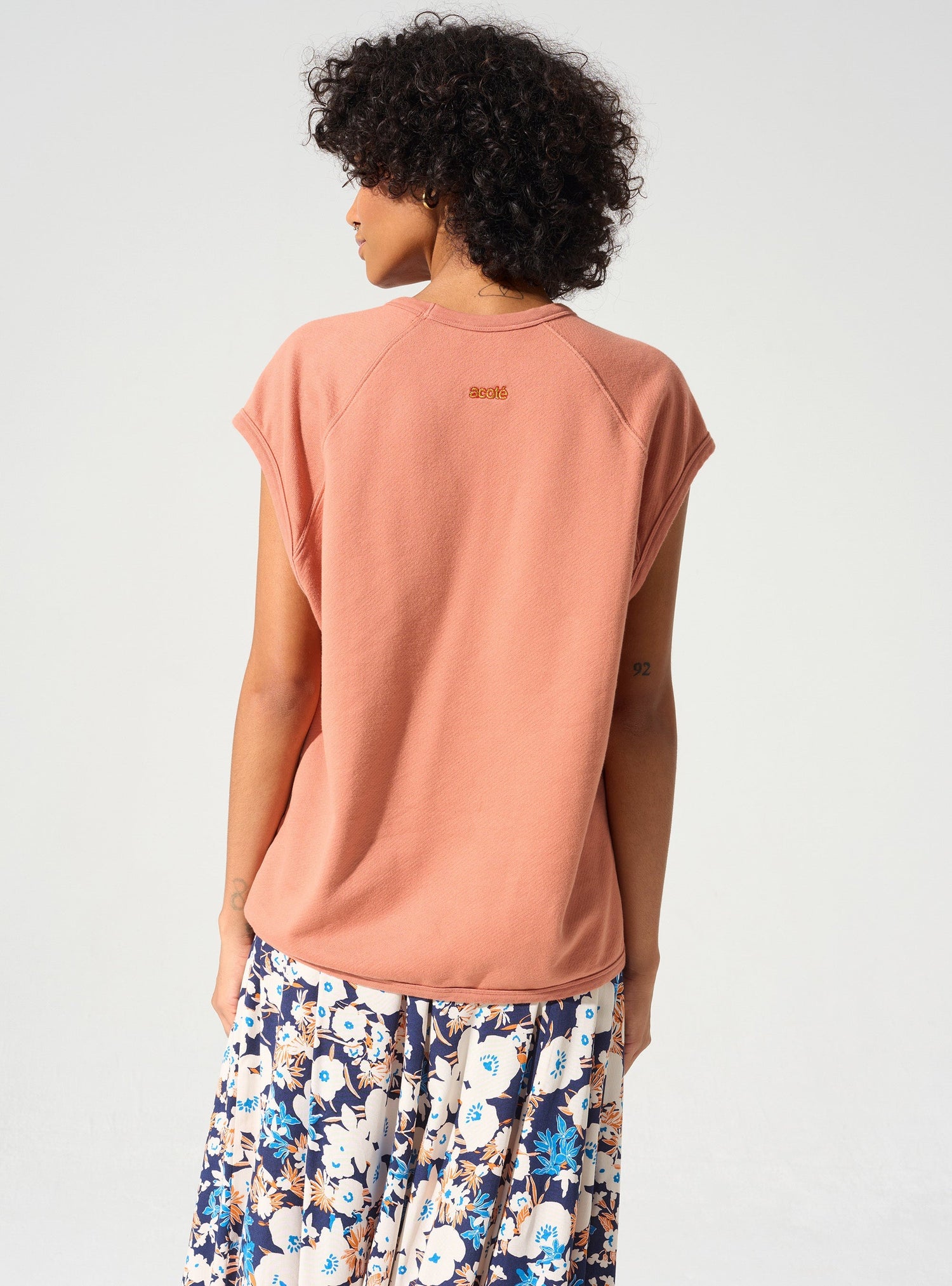 Débardeur molleton acoté 