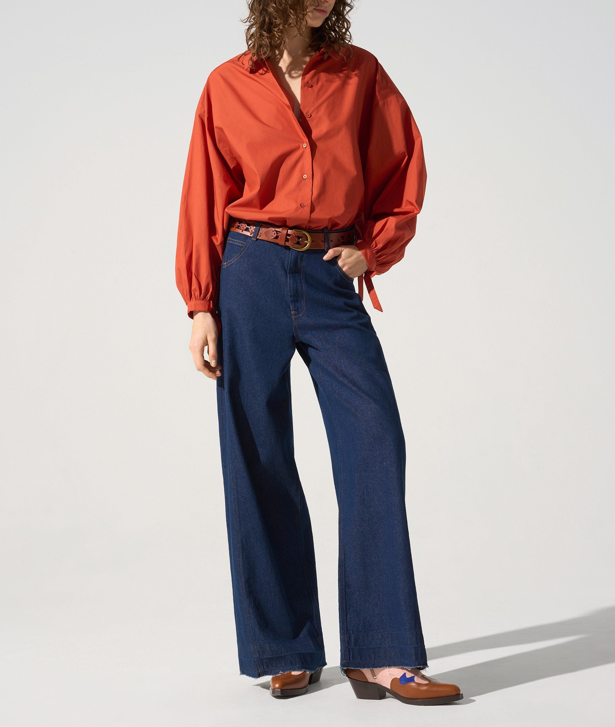 Chemise ample acoté 