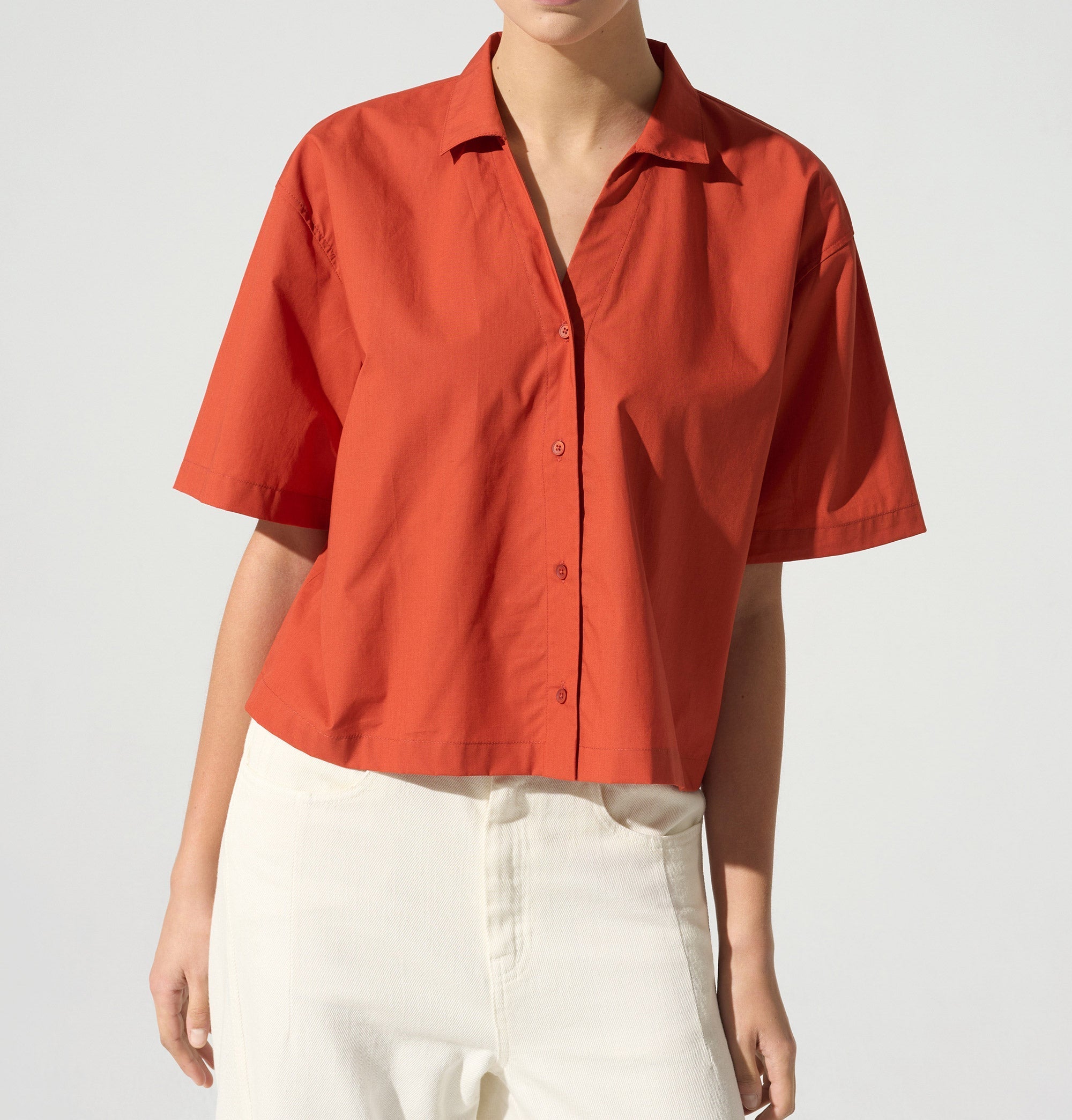 Chemise manches courtes acoté 