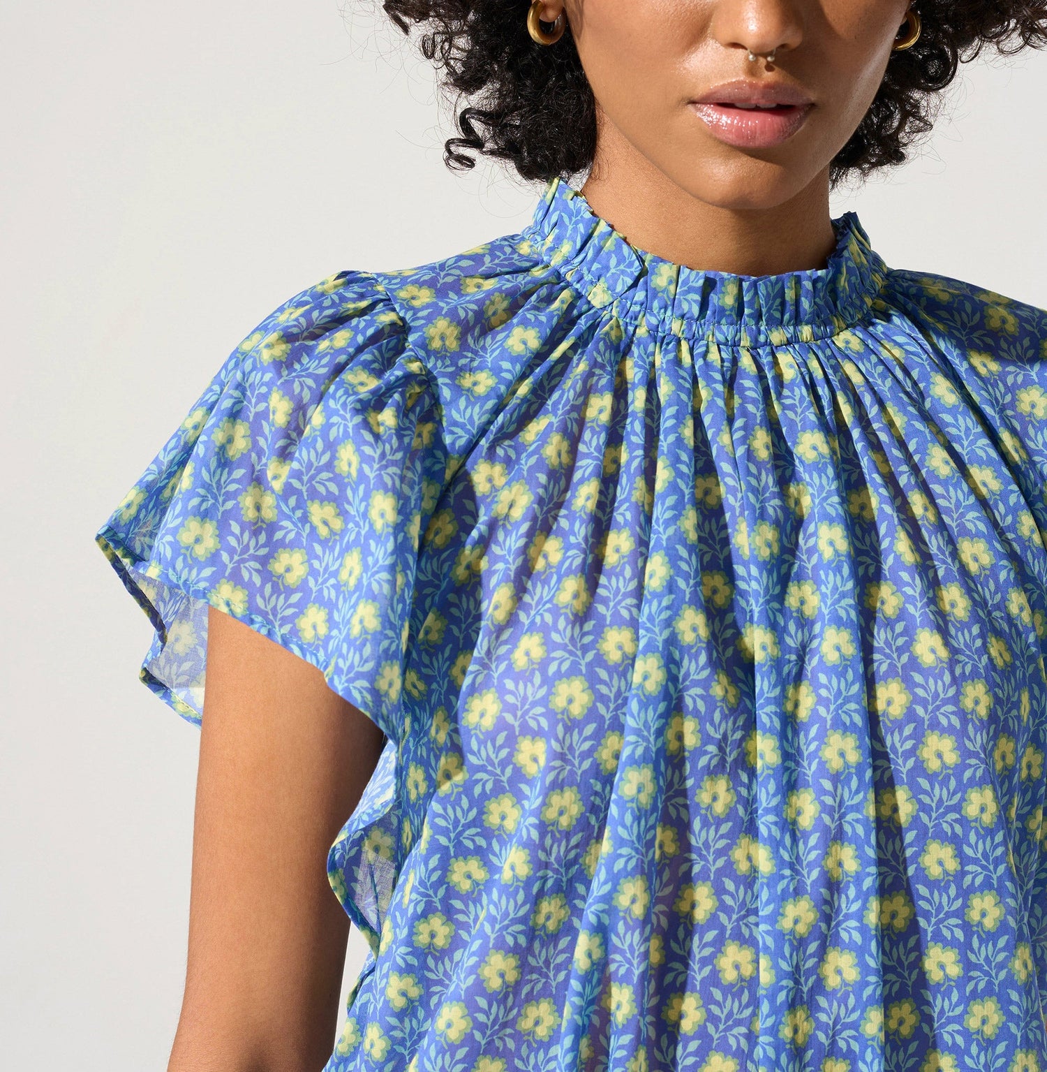 Blouse bohème imprimée acoté 