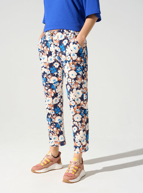 Pantalon droit imprimé